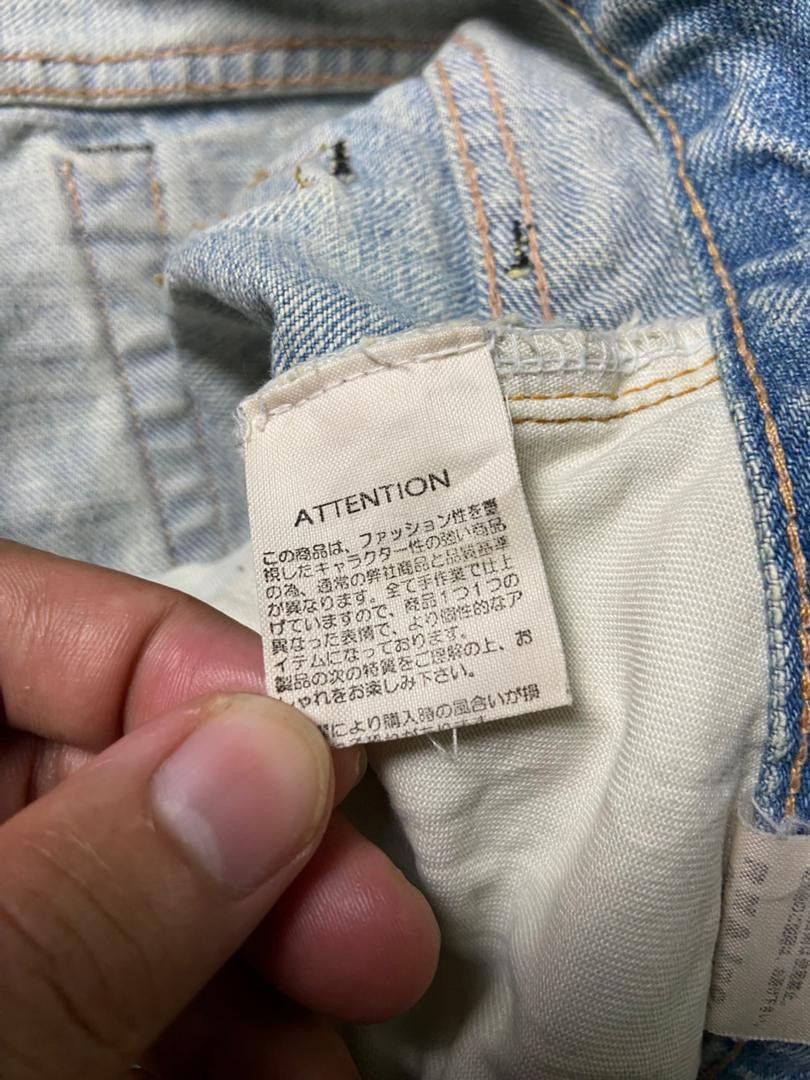 Japanese Brand RNA Alternative Syndrom Ripped Jeans (143) Size US 32 / EU 48 - 6 Thumbnail