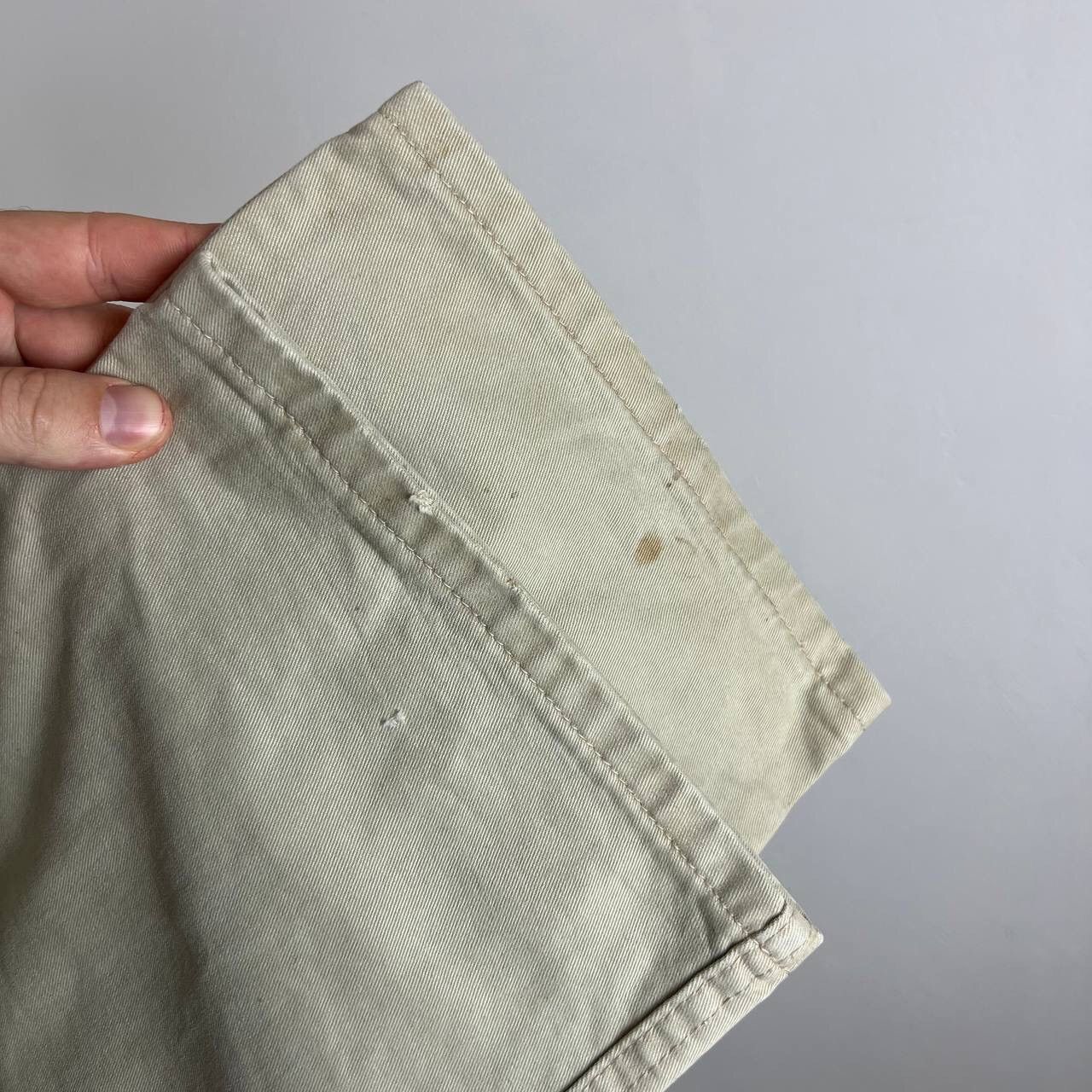 Wrangler Vintage Baggy Denim Pants Wrangler Jeans Y2k Beige Size US 33 - 5 Thumbnail