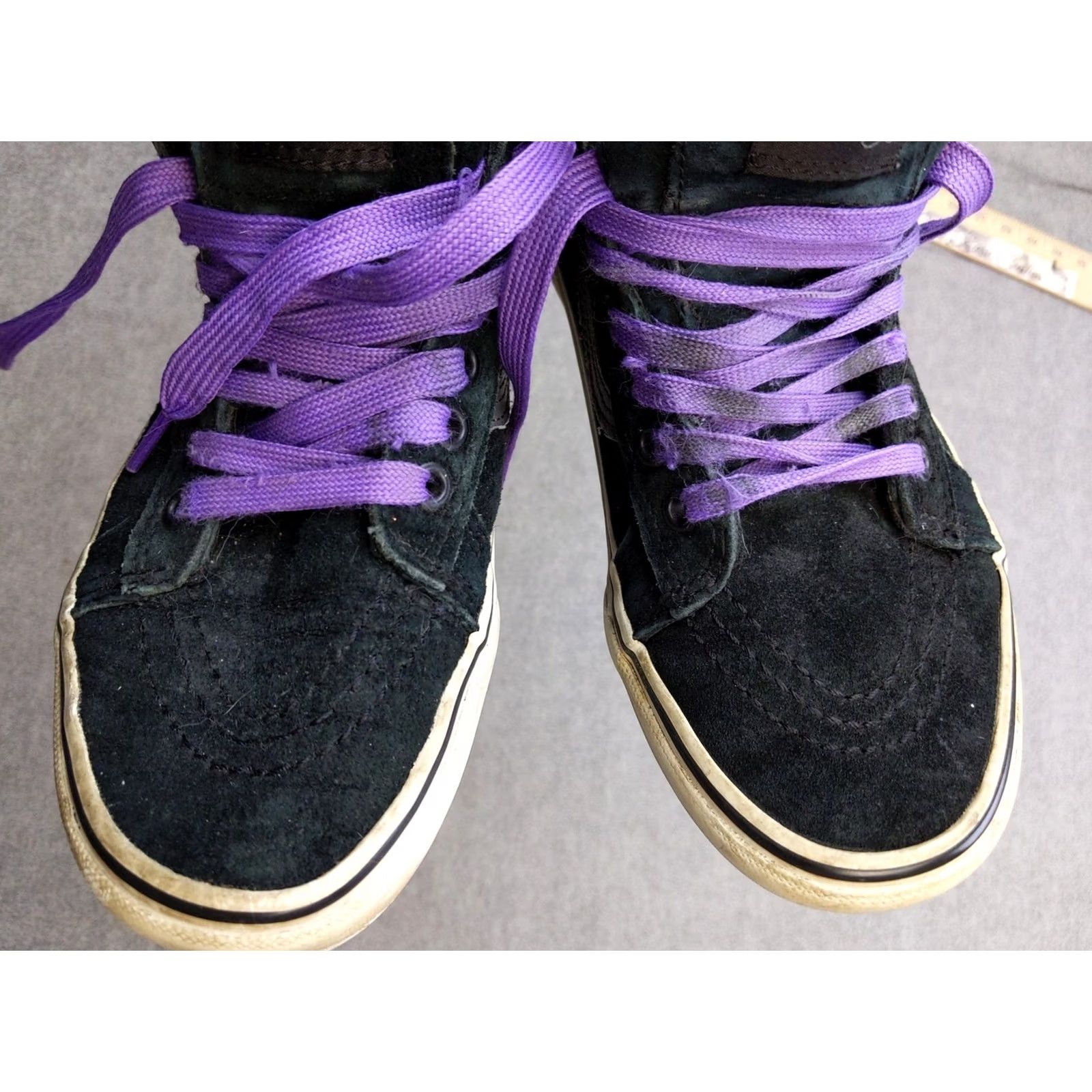 Vans Vans Sk8-Hi Shoes Mens 4.5 Womens 6 Black Suede High Top 3M Scotchgard Stripe Size S / US 4 / IT 40 - 6 Thumbnail
