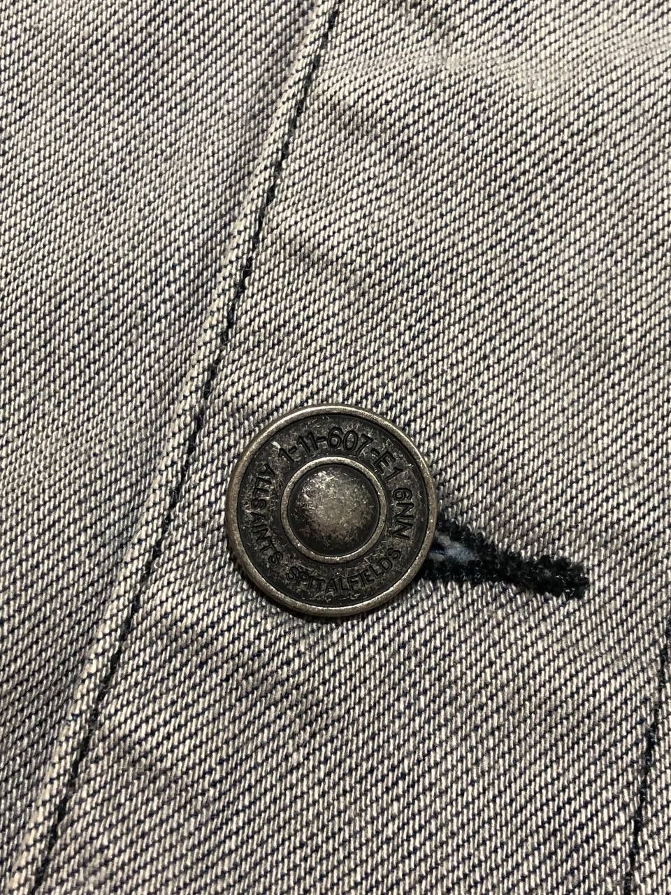 Allsaints vintage denim gray jacket Y2K Allsaints Streetwear Size US M / EU 48-50 / 2 - 5 Thumbnail