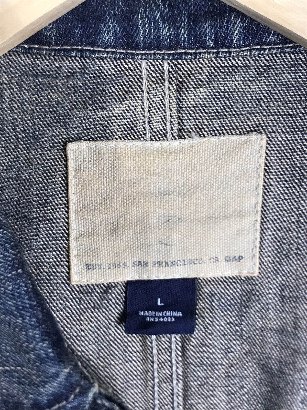 Gap × Vintage ⚡️Vintage Gap Denim Distressed Chore Workers Jacket Size US L / EU 52-54 / 3 - 10 Thumbnail