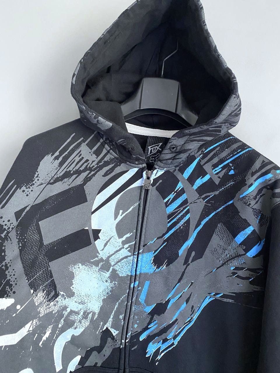 Fox Racing Fox Racing Y2K Men's Full Zip Black Hoodie, Size L Size US L / EU 52-54 / 3 - 7 Thumbnail