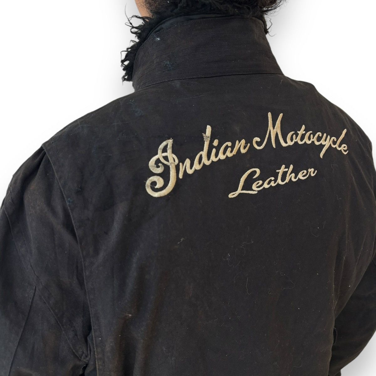 Indian Motorcycle Vintage Indian motocycle leather jacket fur faux Size US L / EU 52-54 / 3 - 10 Thumbnail