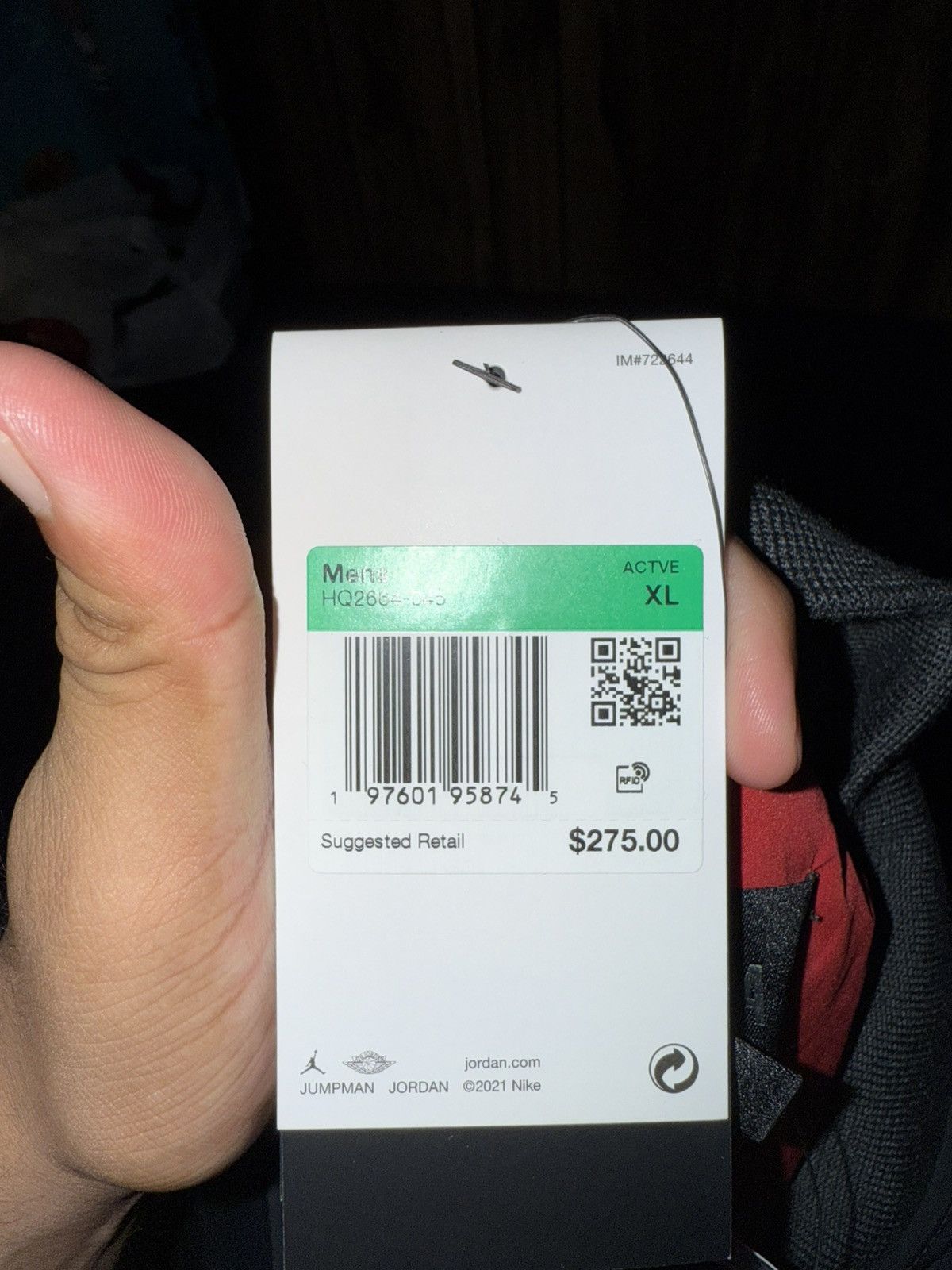 Nike New Nike Jordan Renegade Jacket Off Noir Olive HQ2664-045 Size US XL / EU 56 / 4 - 4 Thumbnail