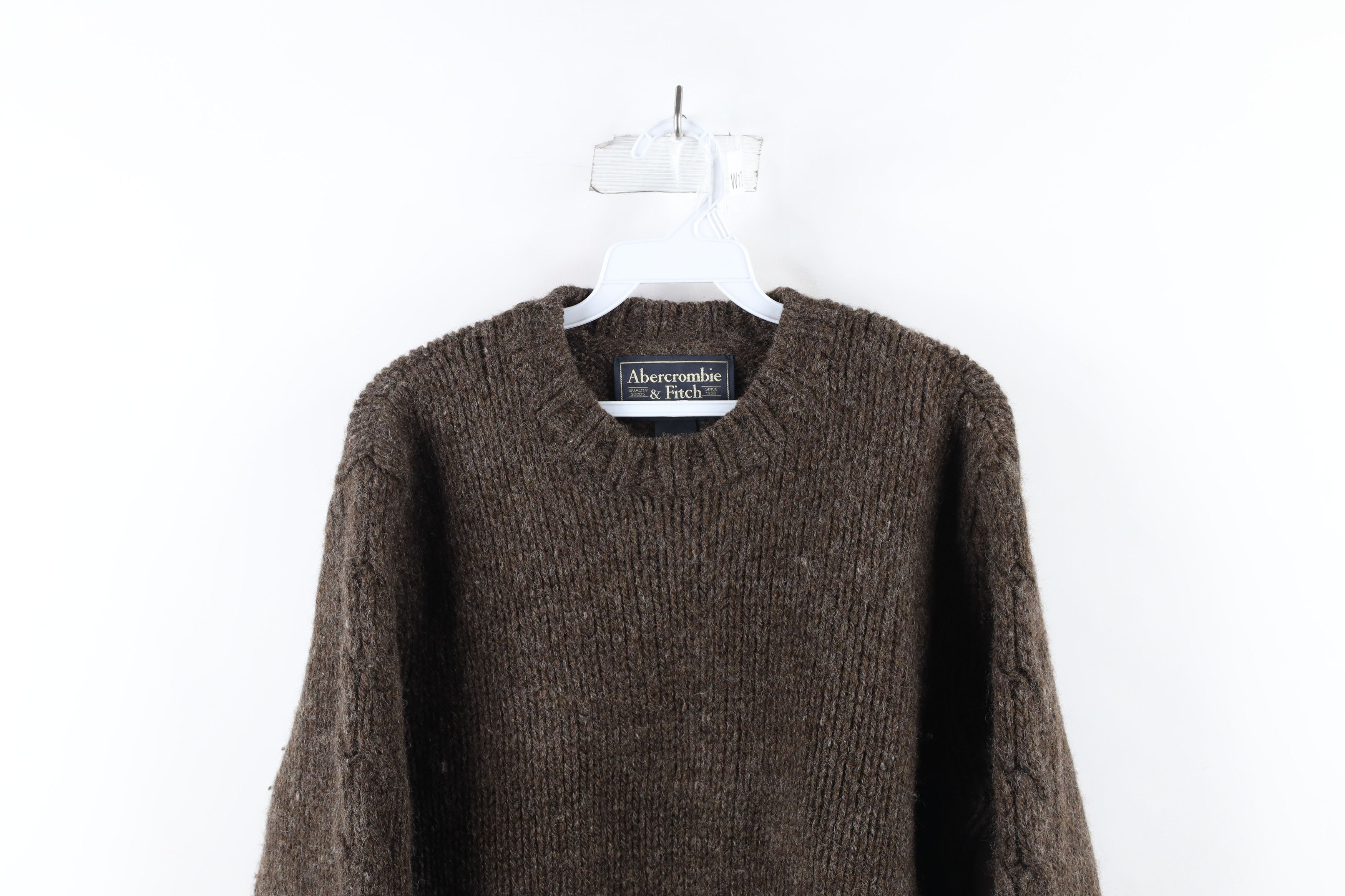 Abercrombie & Fitch × Vintage Vintage 90s Abercrombie & Fitch Blend Knit Sweater Brown Size US M / EU 48-50 / 2 - 2 Thumbnail