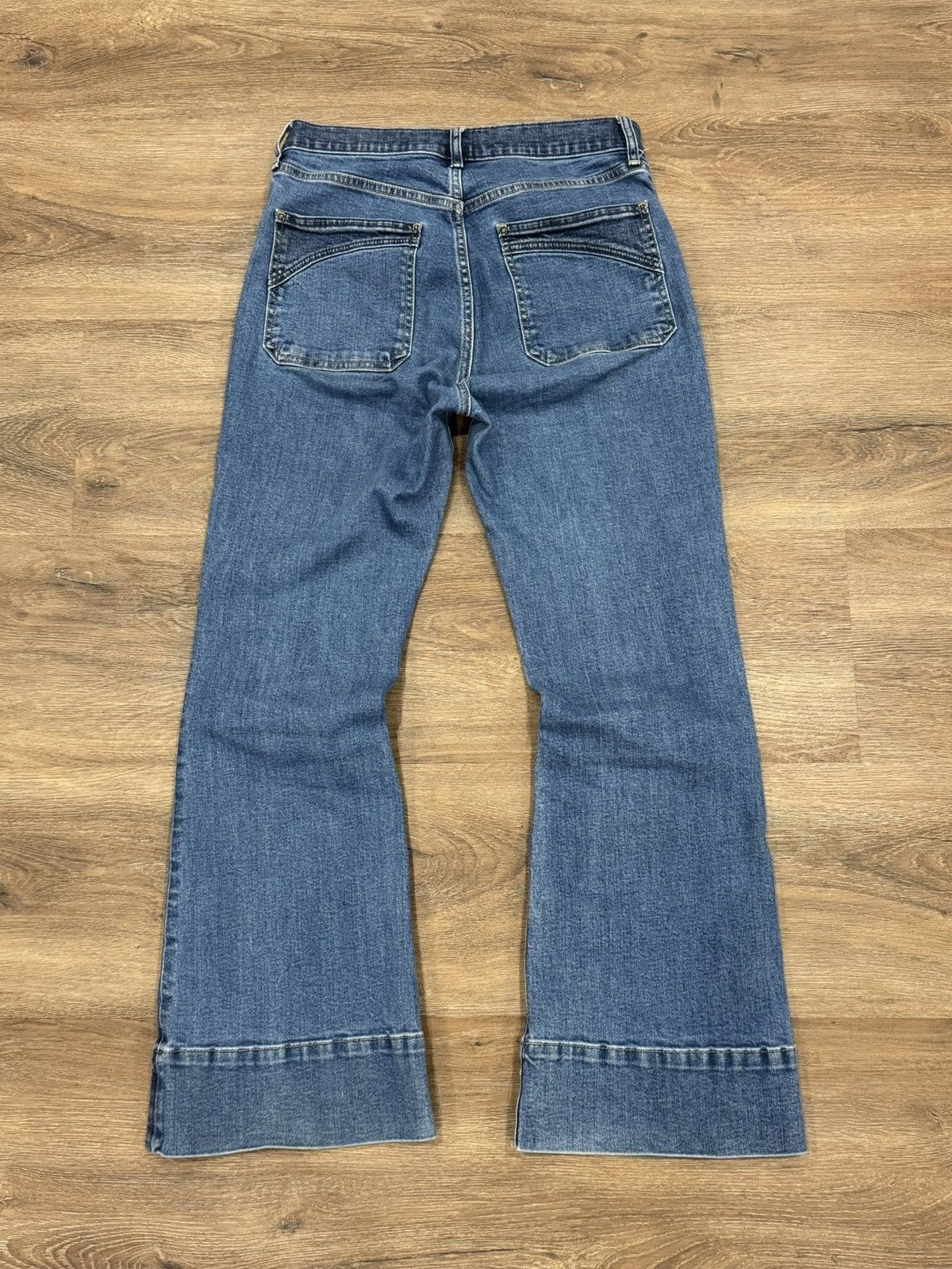 Gap GAP 70s Flare High Rise Jeans 28P Blue Denim Bell Bottom Y2K Size 28" / US 6 / IT 42 - 2 Thumbnail