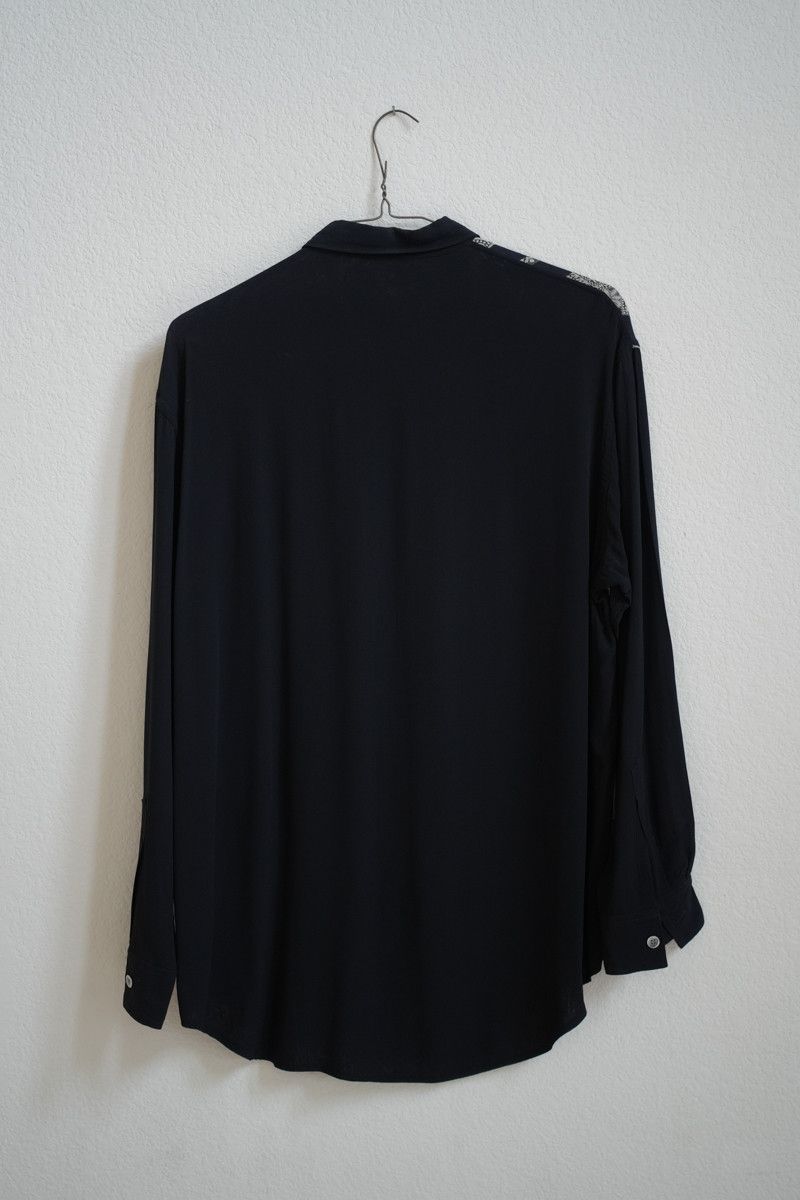 Yohji Yamamoto LQ Men // 80's Rayon Lace Button-up Size US L / EU 52-54 / 3 - 3 Thumbnail
