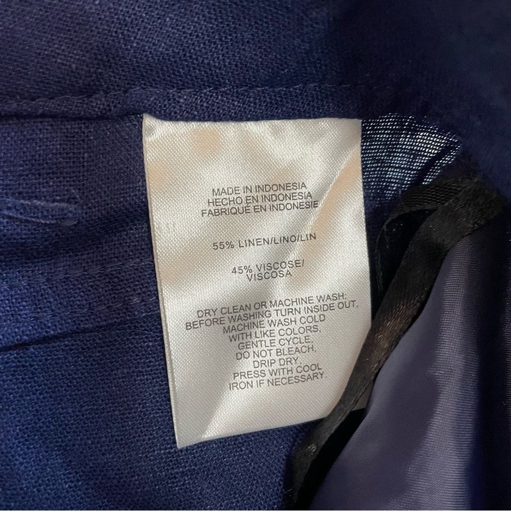 Jones New York NWT New $90 Jones New York Blue Lexington High Rise Linen B Size 38" / US 16 / IT 52 - 7 Thumbnail