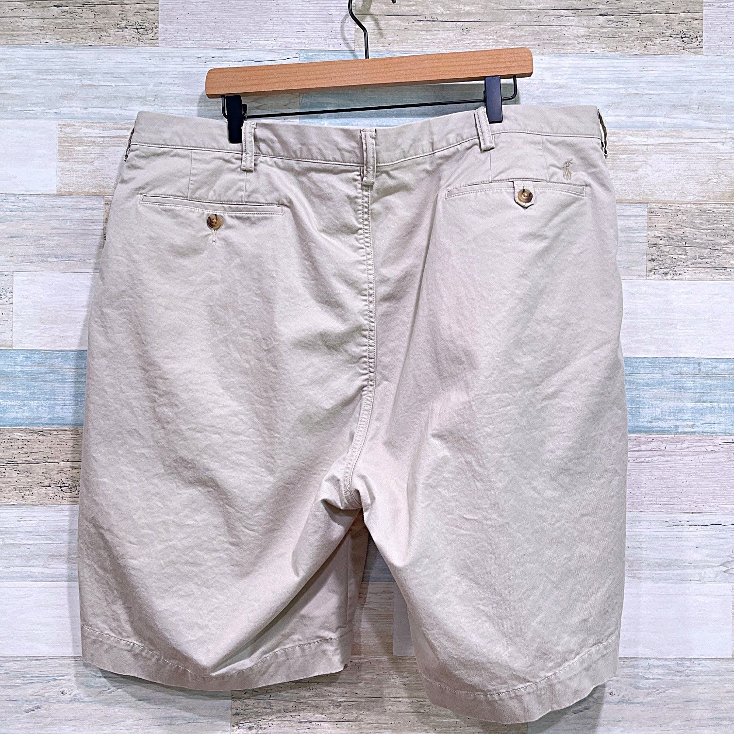 Polo Ralph Lauren POLO Ralph Lauren Stretch Classic Fit Chino Shorts Beige 44T Size US 44 / EU 60 - 3 Thumbnail