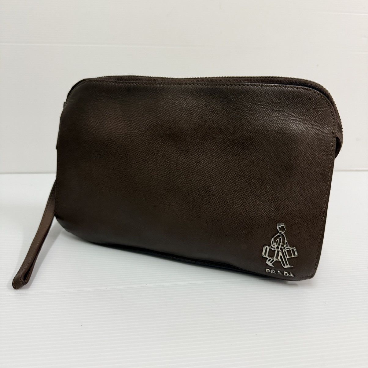 Prada Prada Leather Clutch Bag Size ONE SIZE - 11 Thumbnail