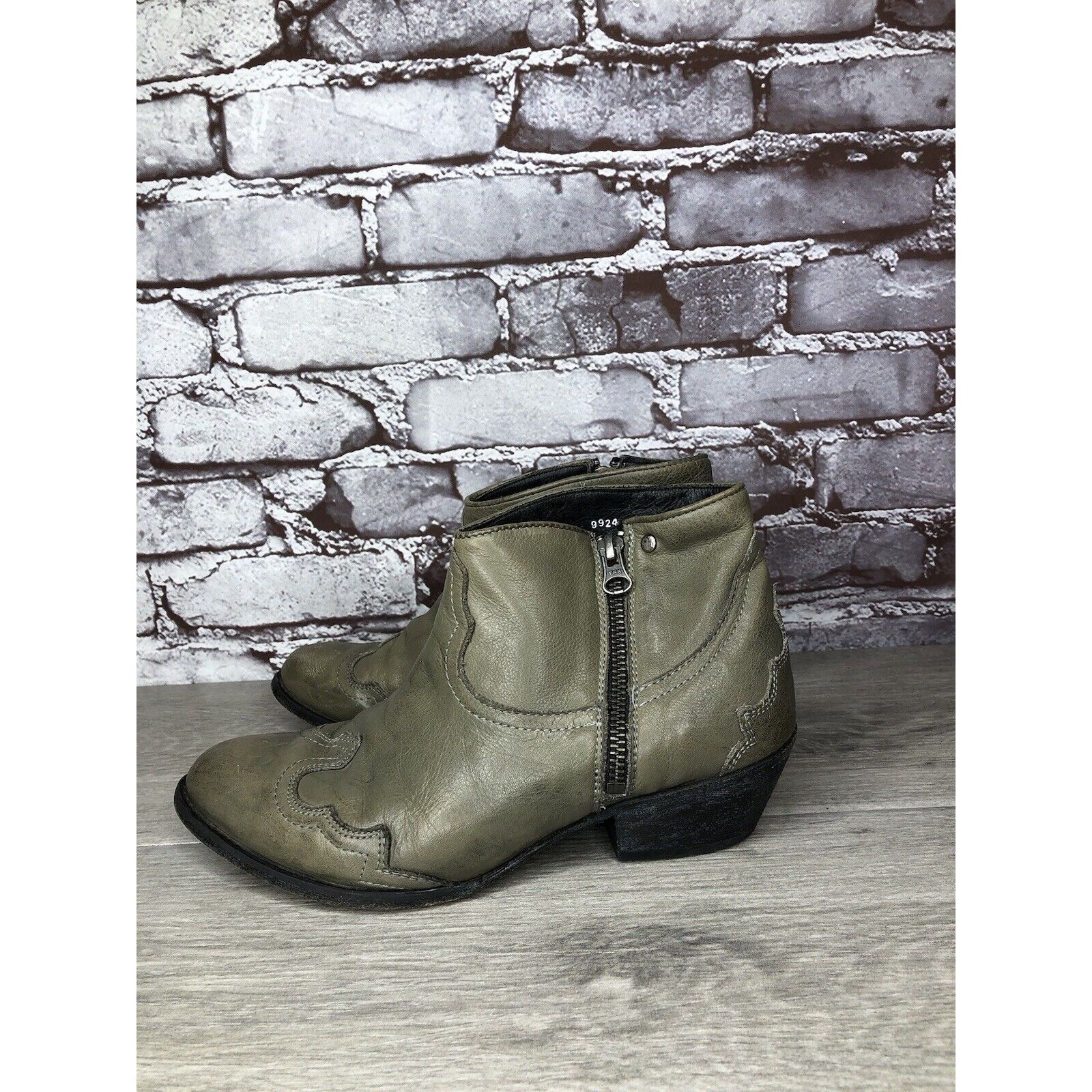 Other Baske California Green Western Zip Pointed Toe Heel Boots Wo Size US 7.5 / IT 37.5 - 17 Thumbnail
