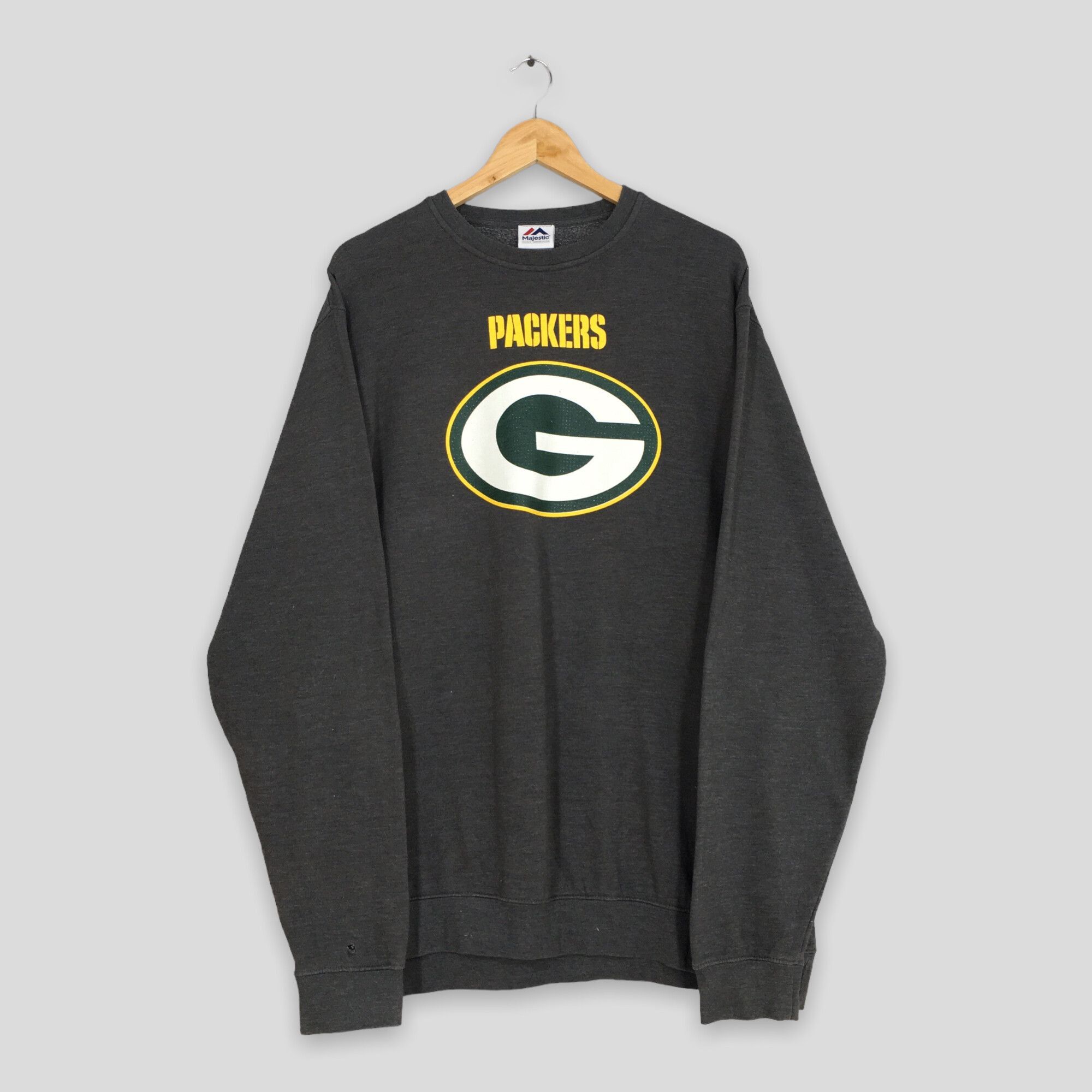 NFL Vintage Green Bay NFL Packers Gray Sweater XLarge Size US XL / EU 56 / 4 - 1 Thumbnail