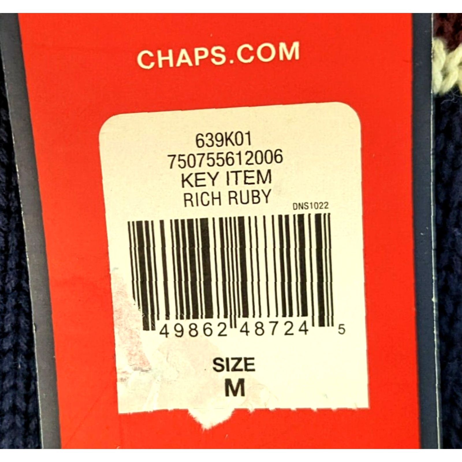 Chaps NWT Chaps Original Crewneck Mens Medium Rich Ruby Long Sleeve Knit Sweater Size US M / EU 48-50 / 2 - 6 Thumbnail