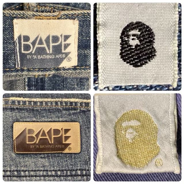 Bape BAPE TWIN STA Denim Pants a bathing ape star NIGO ★size XXL Size US 38 / EU 54 - 9 Thumbnail