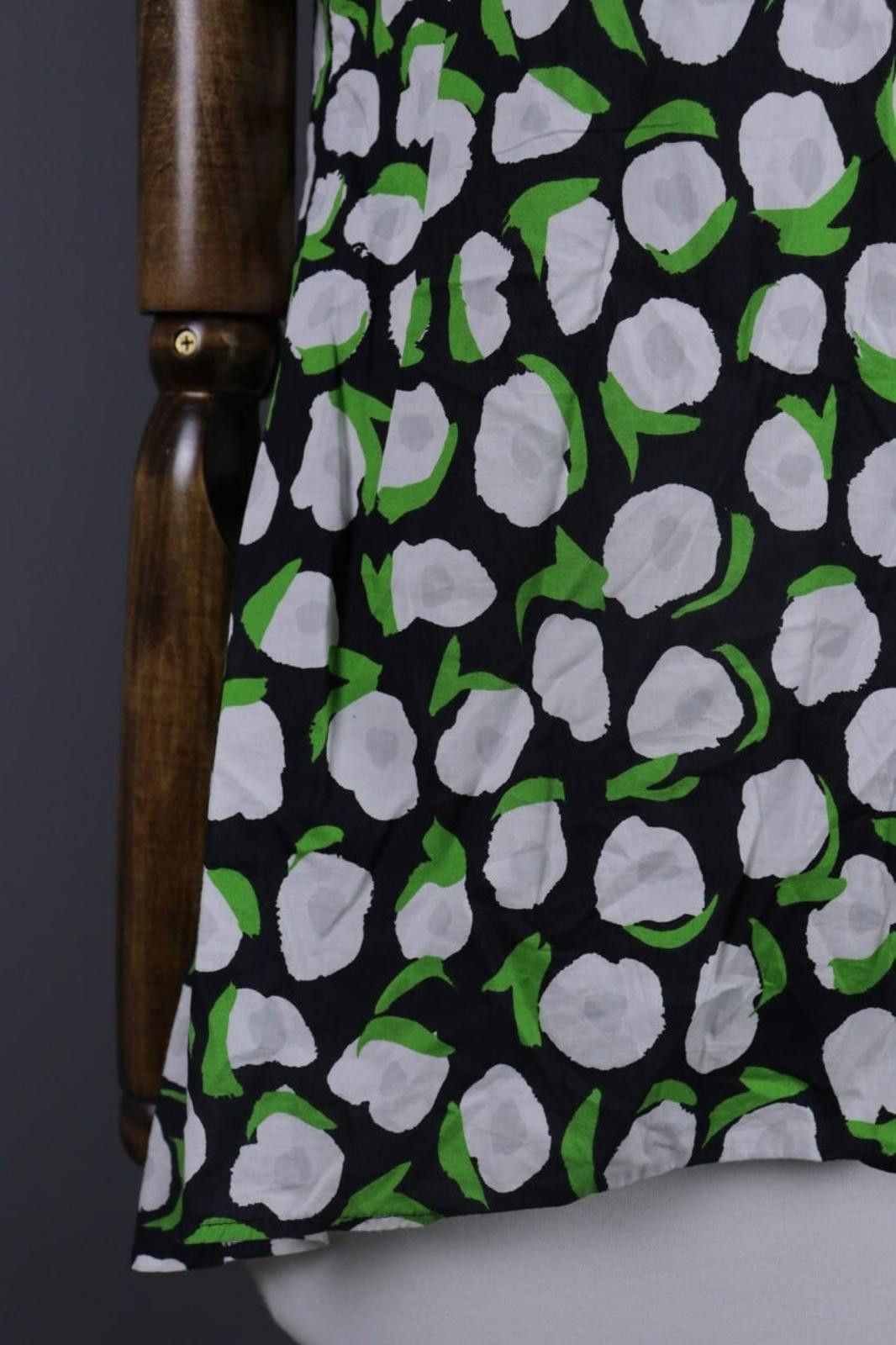 Marimekko Marimekko Black Floral Summer Blouse Shirt Size 34 Size M / US 6-8 / IT 42-44 - 6 Thumbnail