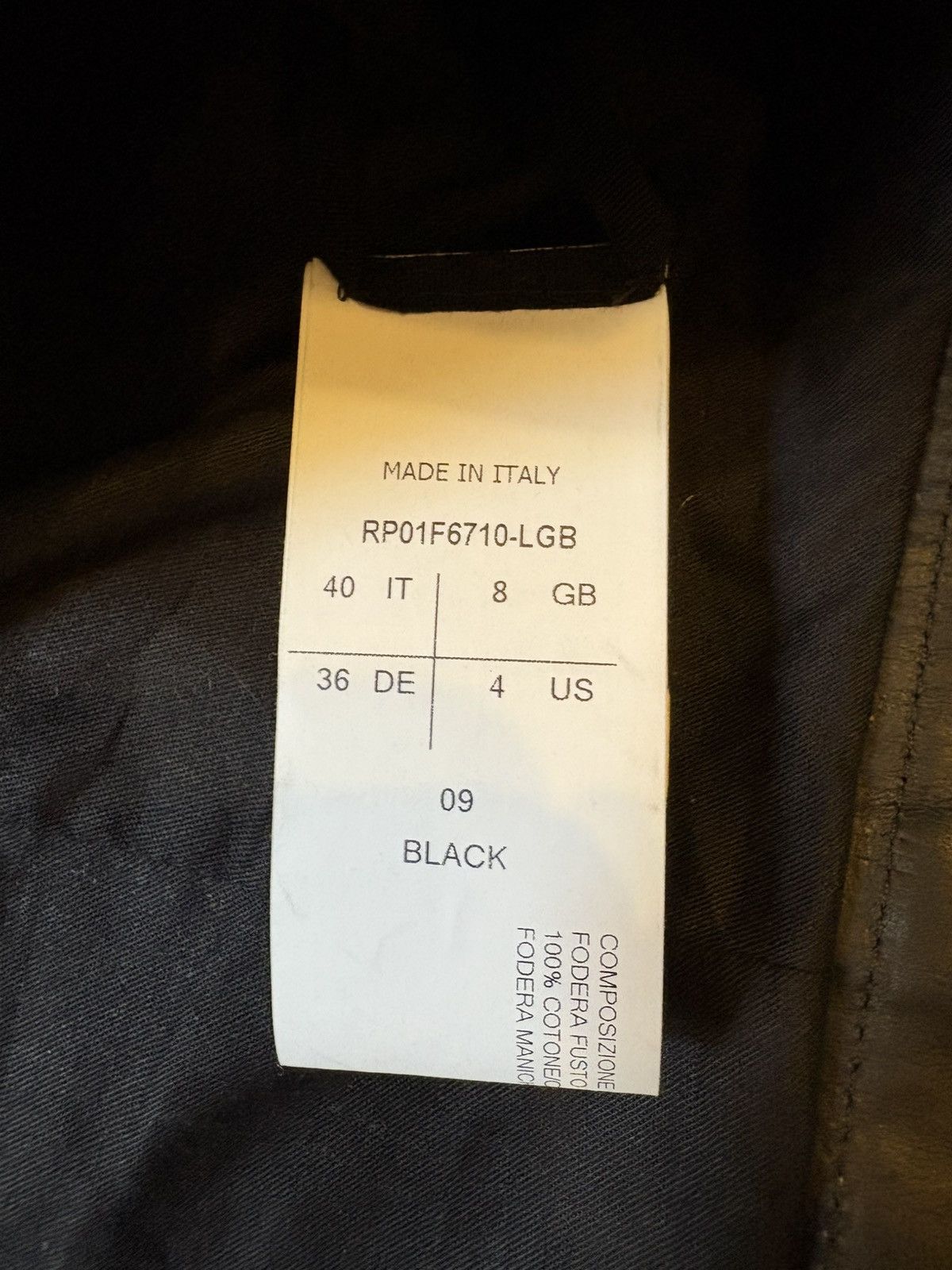 Rick Owens Rick Owens Micro Biker Jacket Size S / US 4 / IT 40 - 5 Thumbnail