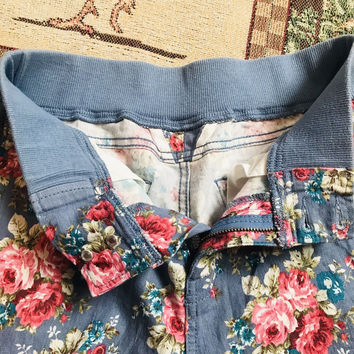 If Six Was Nine × Japanese Brand × Vintage Vintage Cat In The Closet Floral Pant Size 27" / US 4 / IT 40 - 13 Thumbnail