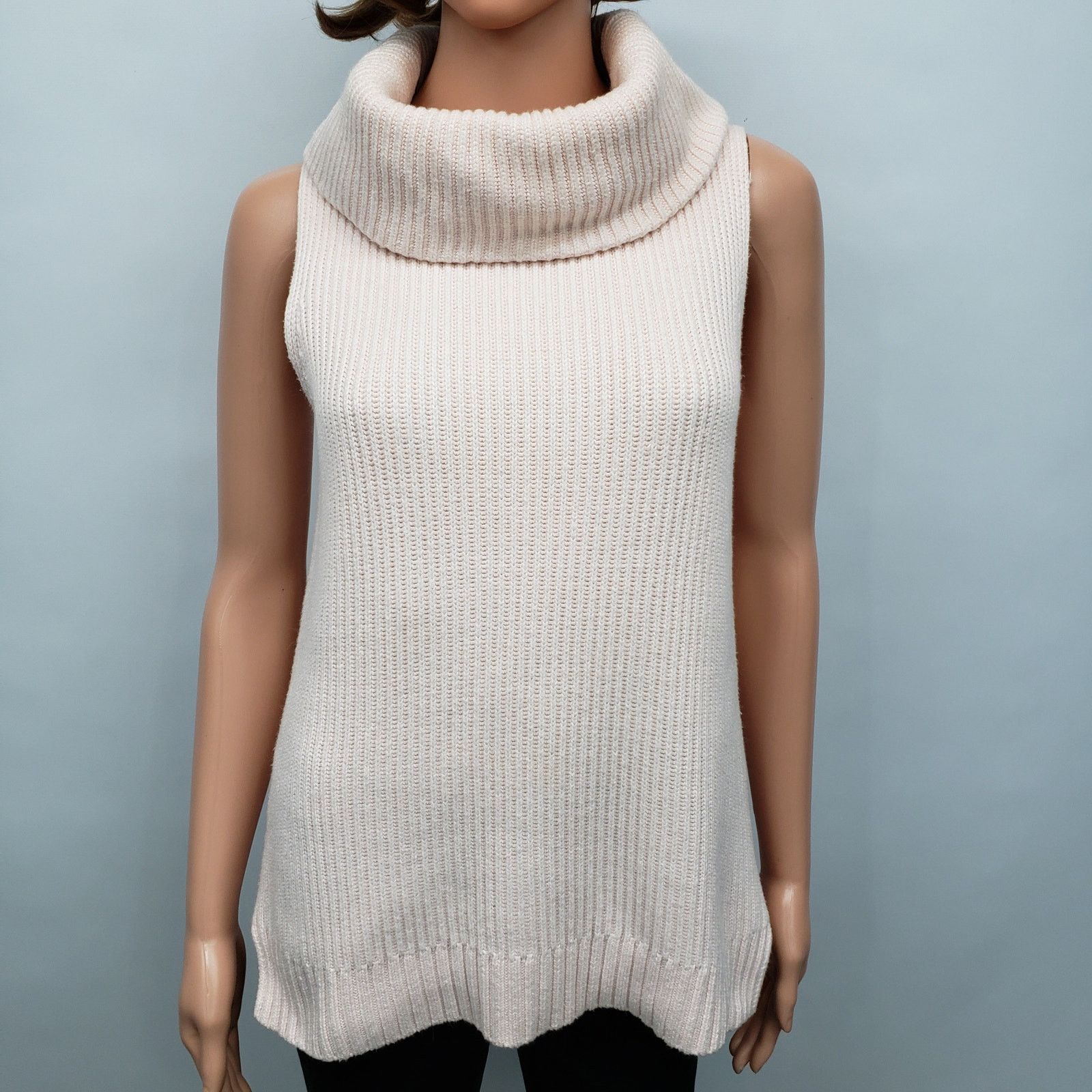 Michael Kors Michael Kors Shaker Sleeveless Cowl neck Turtleneck Sweater Size XS / US 0-2 / IT 36-38 - 3 Thumbnail