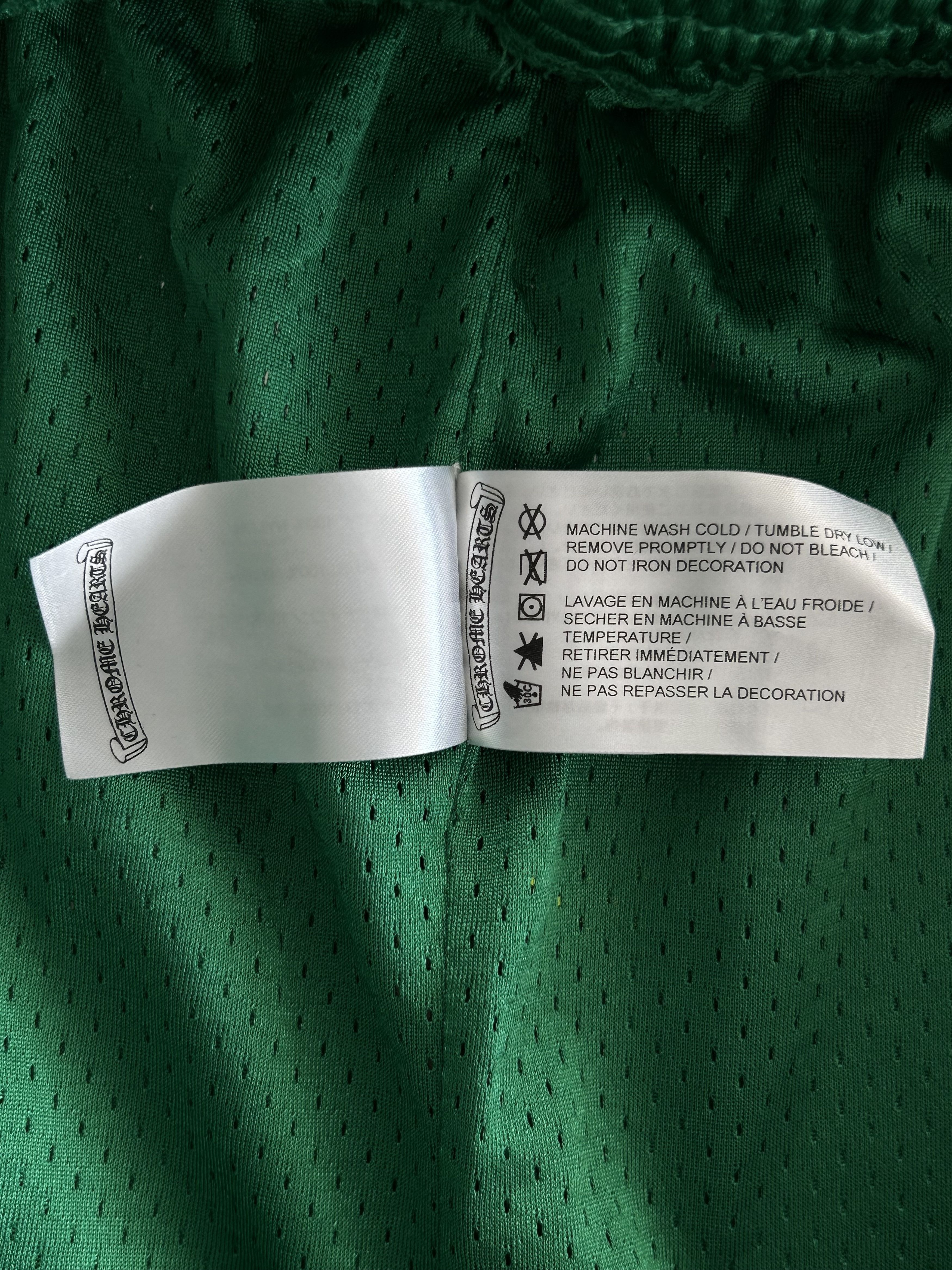 Chrome Hearts Chrome Hearts Green & Yellow Logo Mesh Shorts Size US 38 / EU 54 - 4 Thumbnail