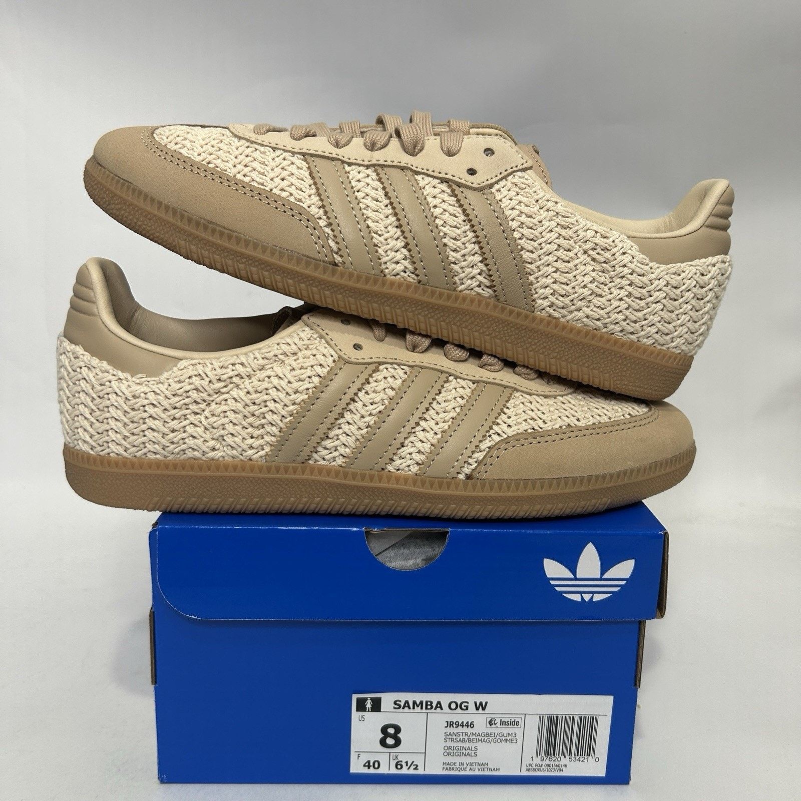 adidas gazelle silver green womens Adidas Women's Samba OG White/Black/Granite – West NYC main image 1
