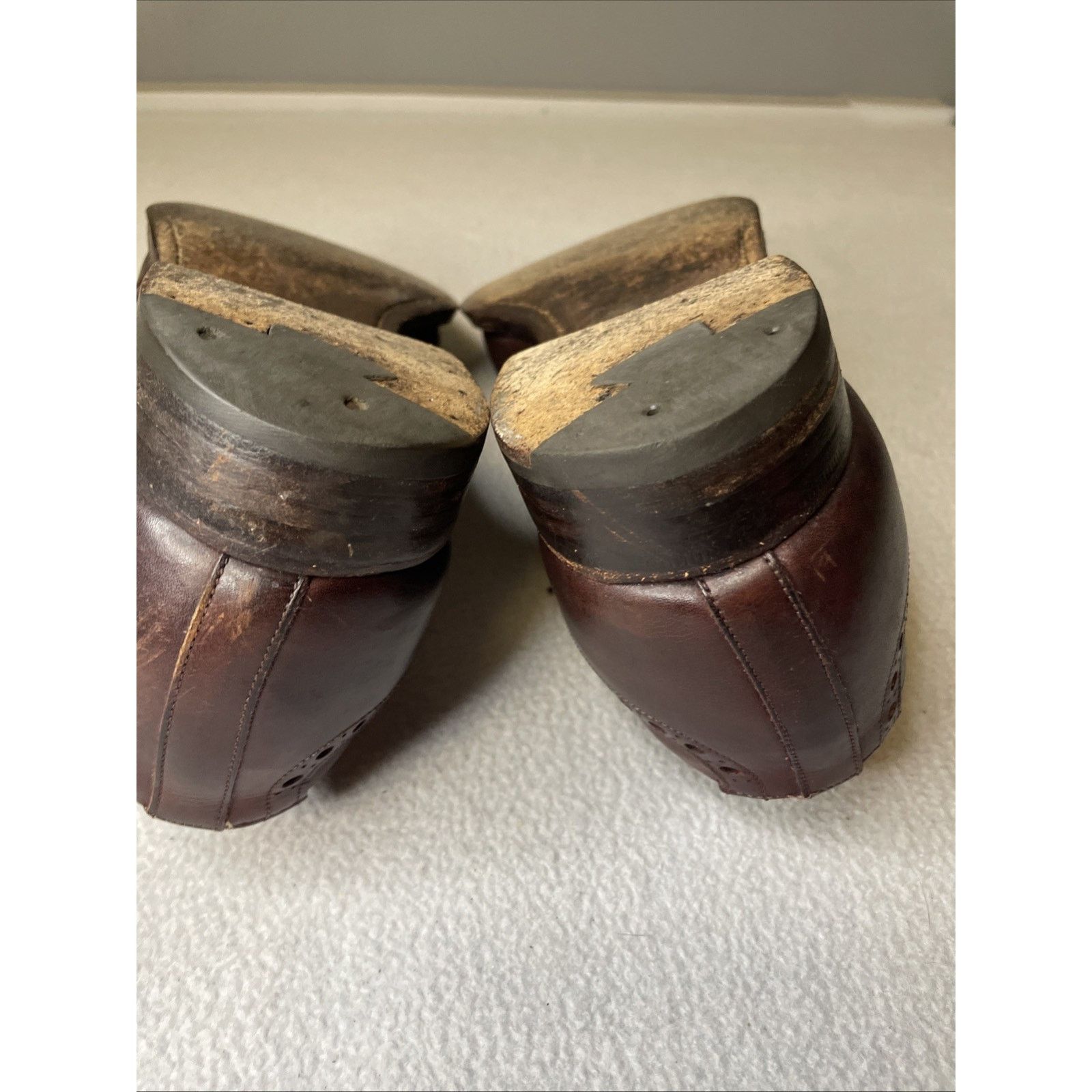 Brooks Brothers Vtg Brooks Brothers Devon England Wingtip Brown Leather 11.5 Size US 11.5 / EU 44-45 - 16 Thumbnail