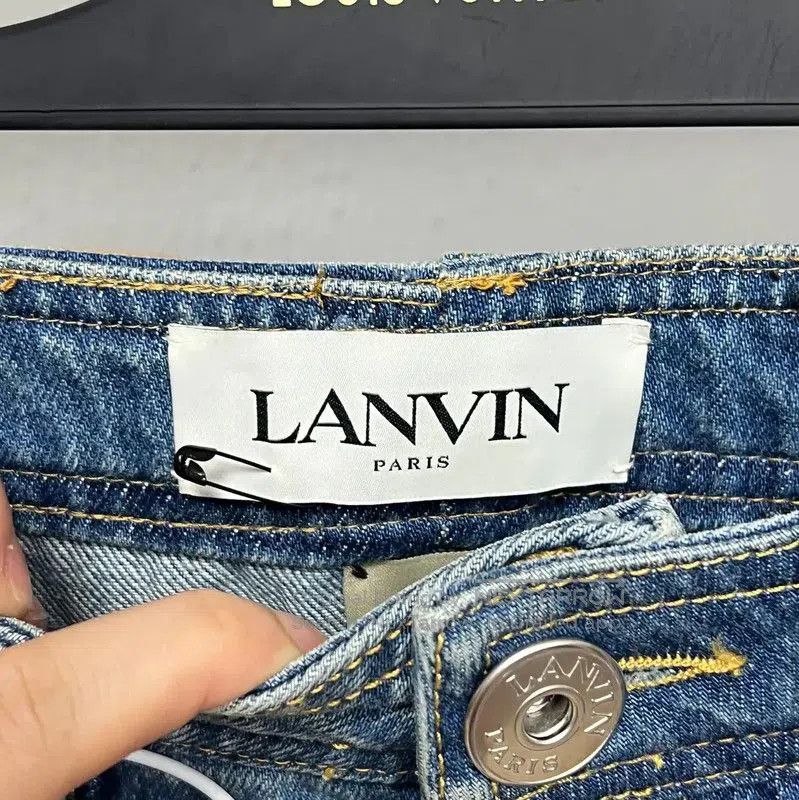Lanvin Lanvin Vintage Blue Cotton Women's Jeans . Size 23" - 4 Thumbnail