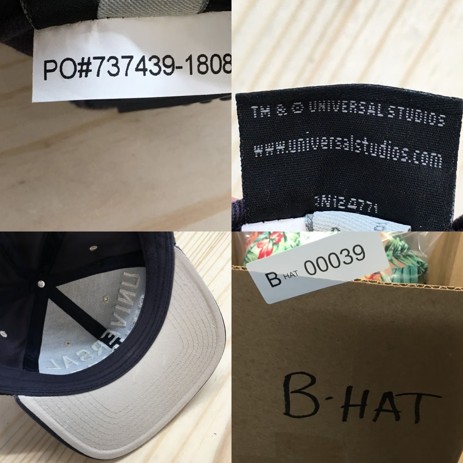 Vintage Universal Studios Hat Men Blue OS Adjustable Snapback Flat Brim Embroidered Logo Size ONE SIZE - 9 Thumbnail