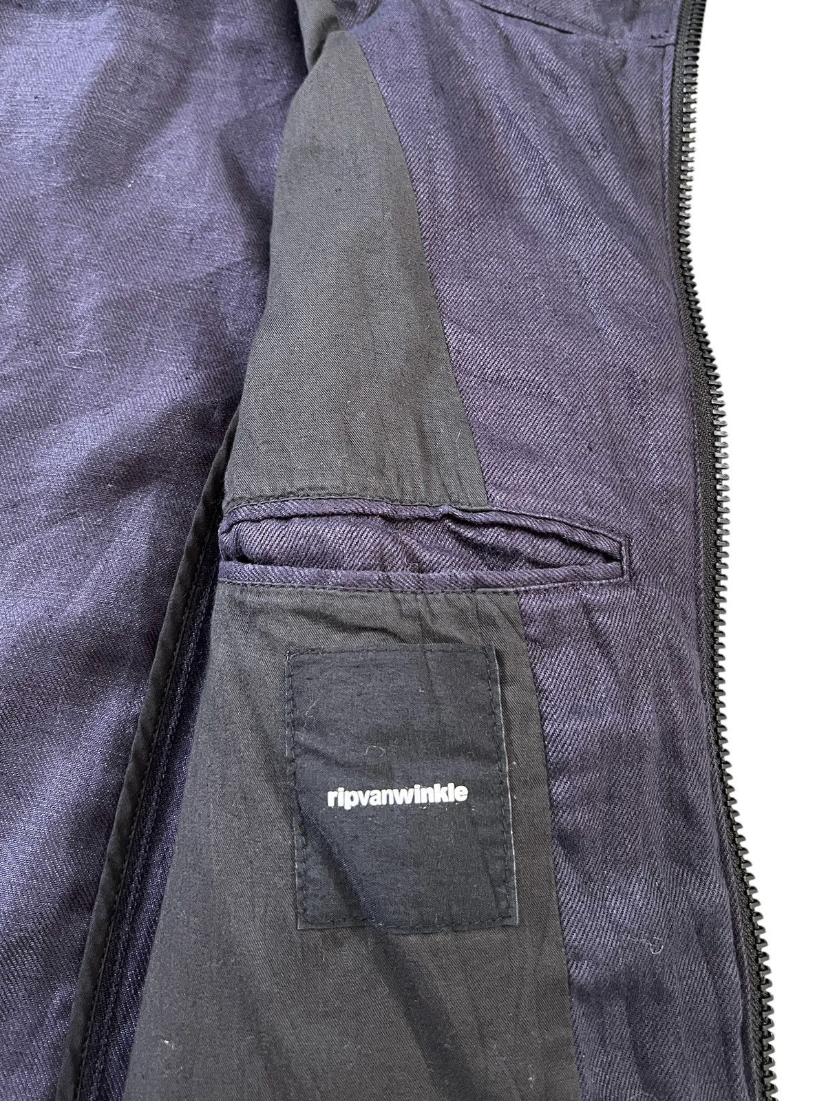 Designer × Japanese Brand × RIPVANWINKLE Rip Van Winkle Zipper Linen Jacket Size US S / EU 44-46 / 1 - 11 Thumbnail