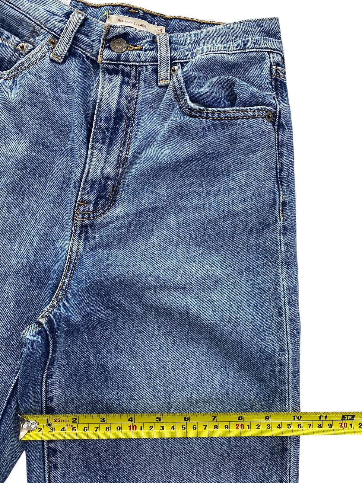 Levi's Levi’s Blue Wash Ripped Style Flare Jeans Size US 26 / EU 42 - 7 Thumbnail