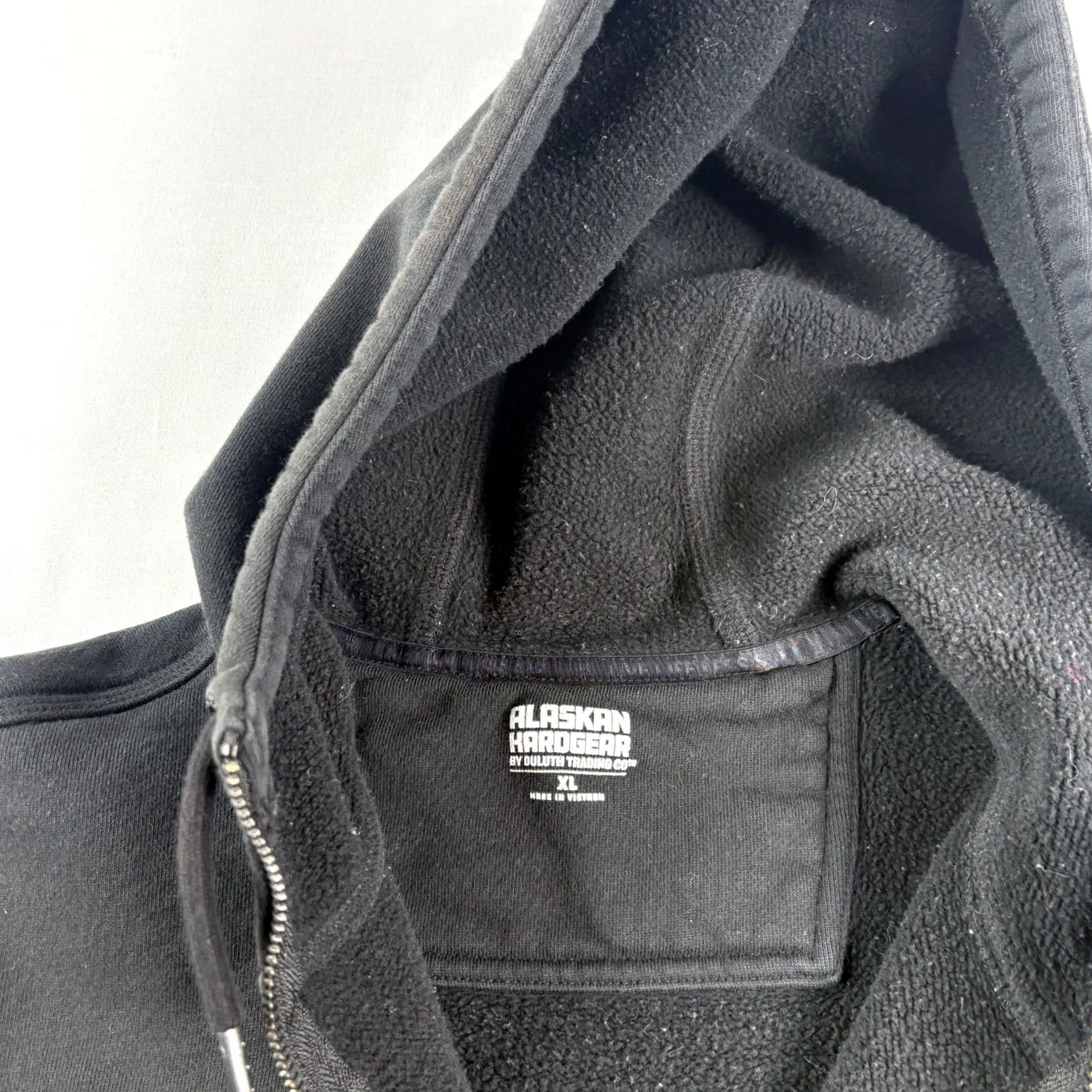 Vintage Alaskan Hardgear Hoodie Mens XL Black Full Zip Heavyweight Casual Jacket Size US XL / EU 56 / 4 - 3 Thumbnail