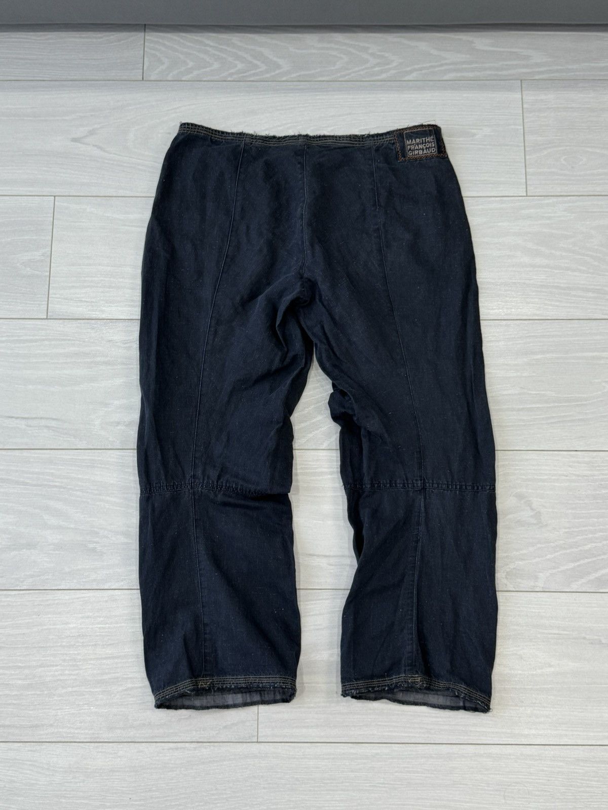 Marithe + Francois Girbaud Marithe Francois Girbaud Linen Glamour Design Luxury Pants Size 34" / US 12 / IT 48 - 2 Thumbnail