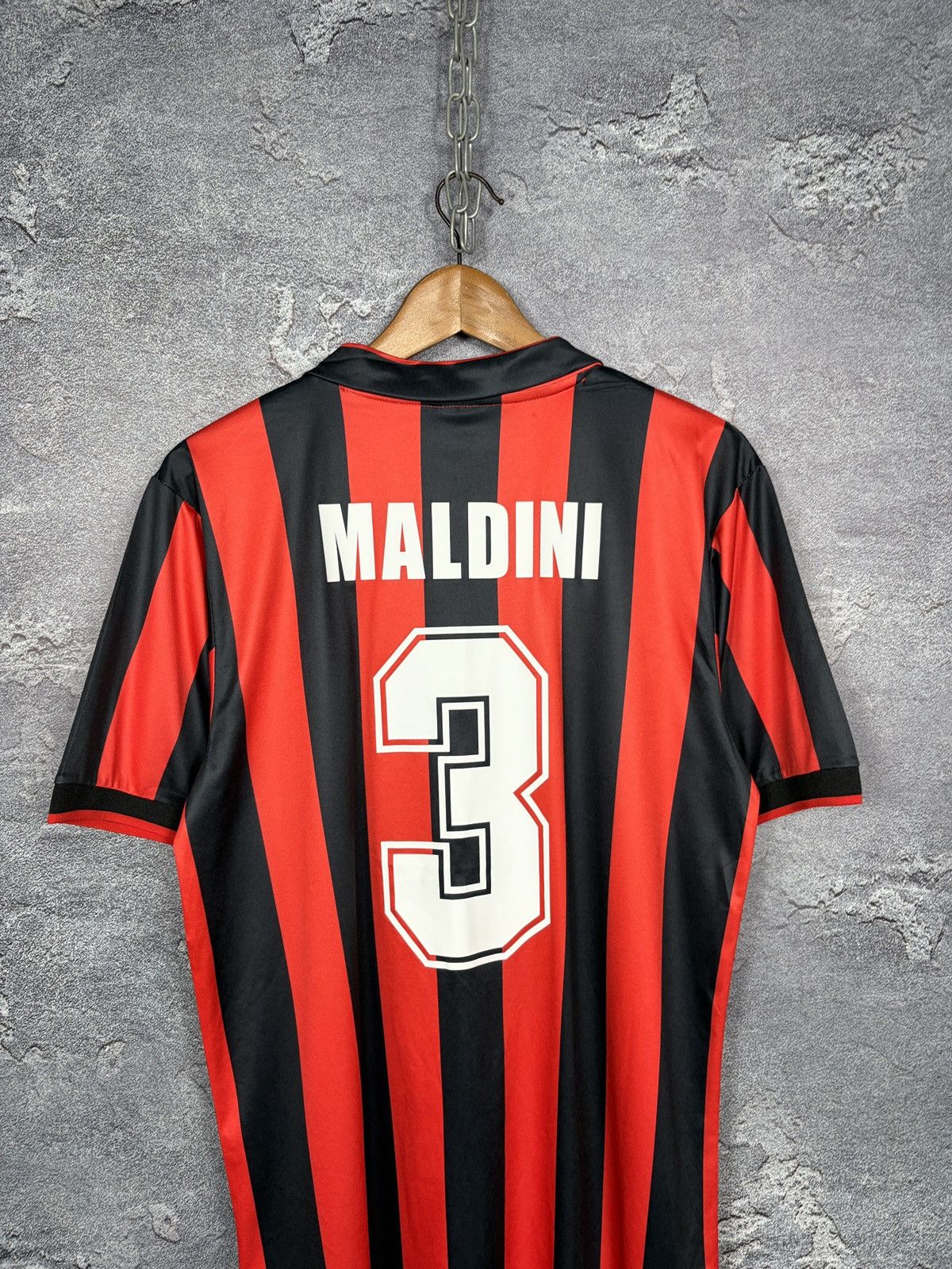 Adidas Vintage 1990 AC Milan #3 Maldini Jersey T-shirt Size US M / EU 48-50 / 2 - 9 Thumbnail
