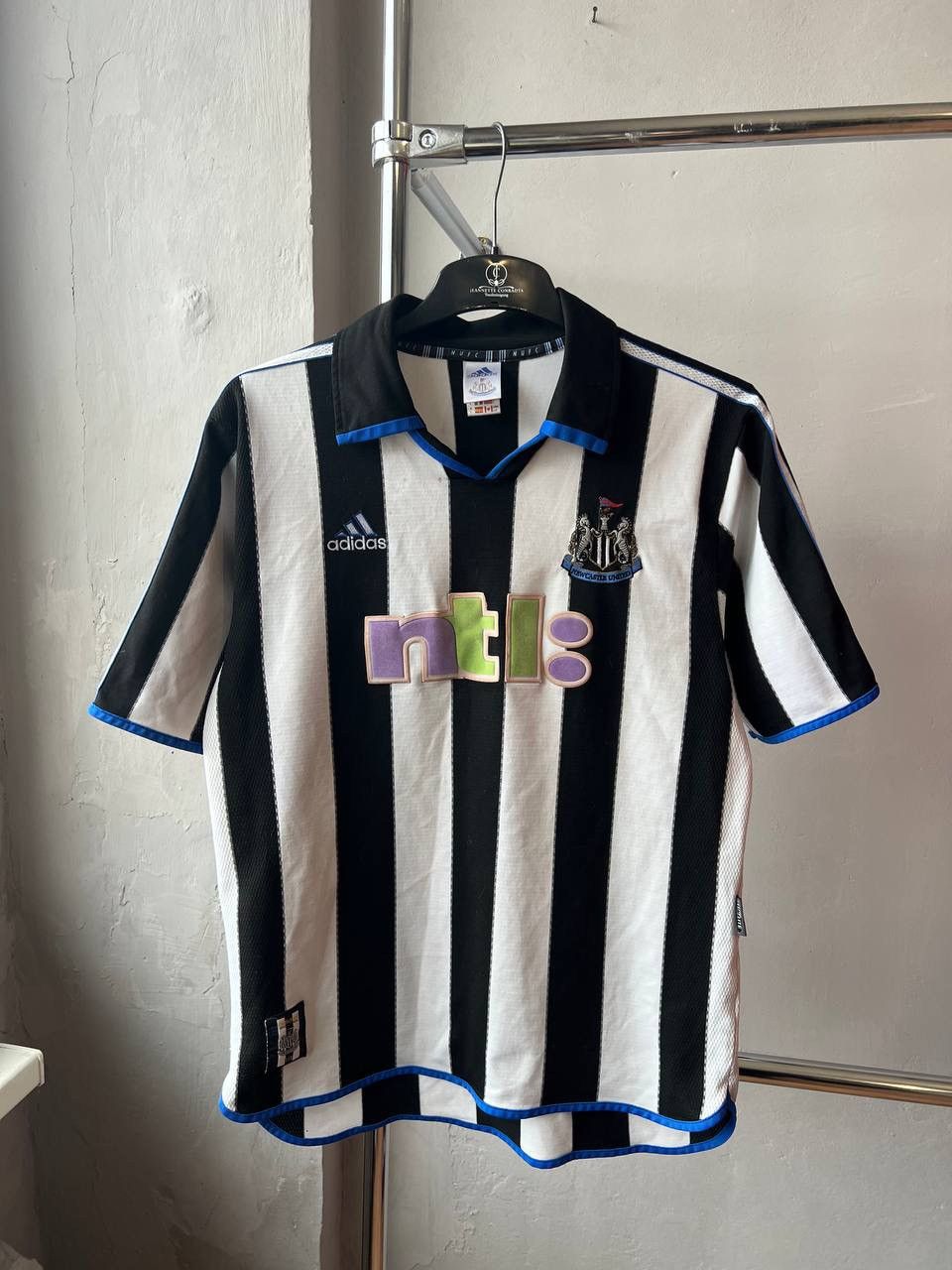 Adidas 2000/01 NEWCASTLE UNITED HOME SOCCER JERSEY FOOTBALL SHIRT L Size US L / EU 52-54 / 3 - 3 Thumbnail
