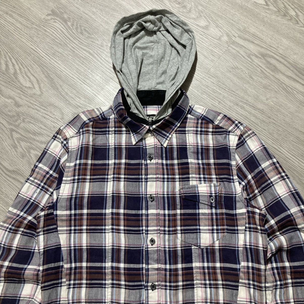 PPFM 2000s PPFM Double Layer Flanel Plaid Hoodie Lgb Punk Style Size US M / EU 48-50 / 2 - 8 Thumbnail