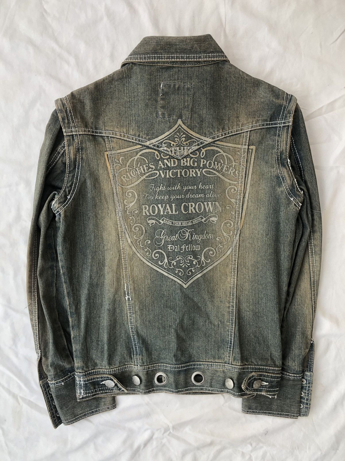 Japanese Brand Mud Wash Studded Jacket Number Nine Style Size US S / EU 44-46 / 1 - 2 Thumbnail