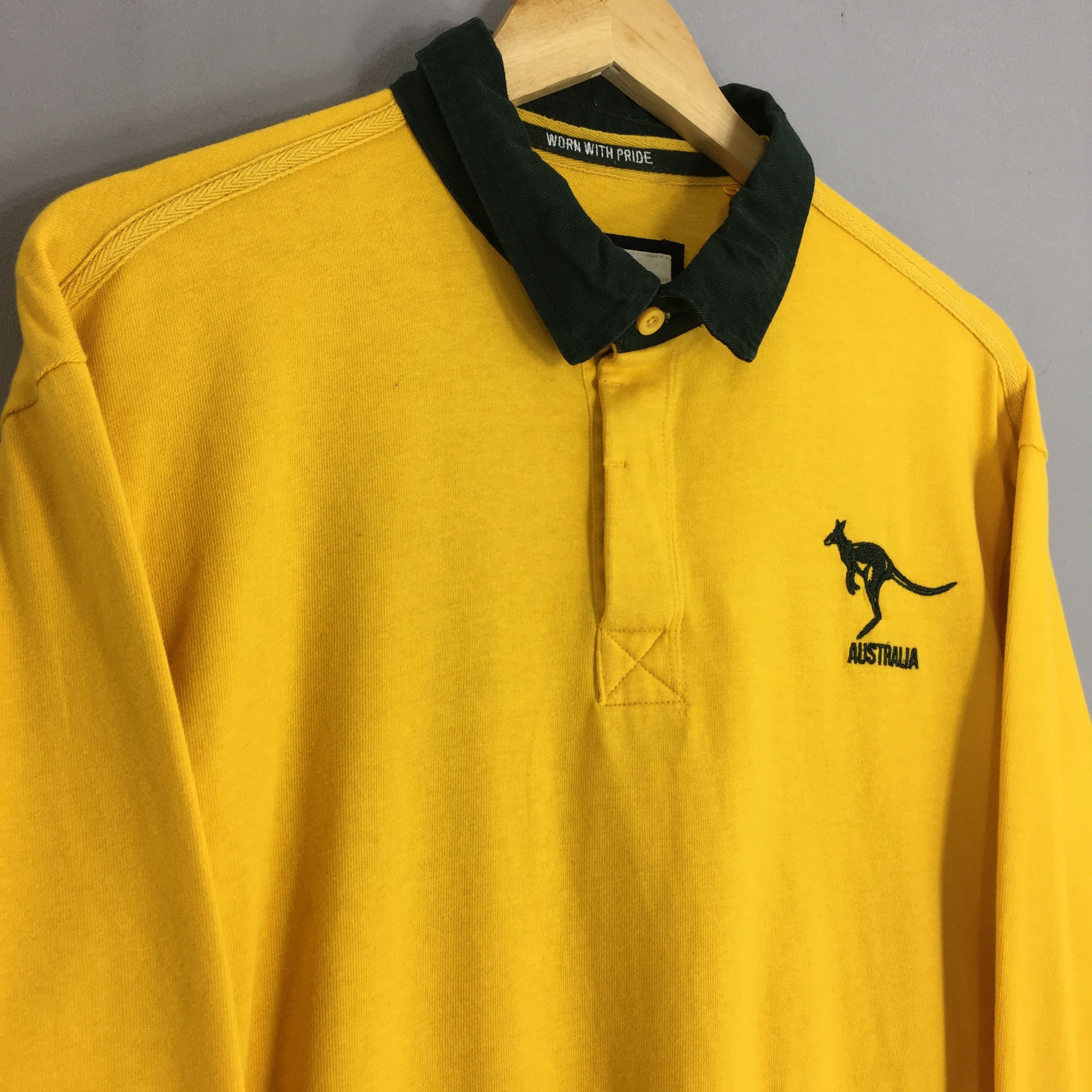 Canterbury of New Zealand Vintage Wallabies Australia Union Rugby Shirt XLarge Size US XL / EU 56 / 4 - 3 Thumbnail