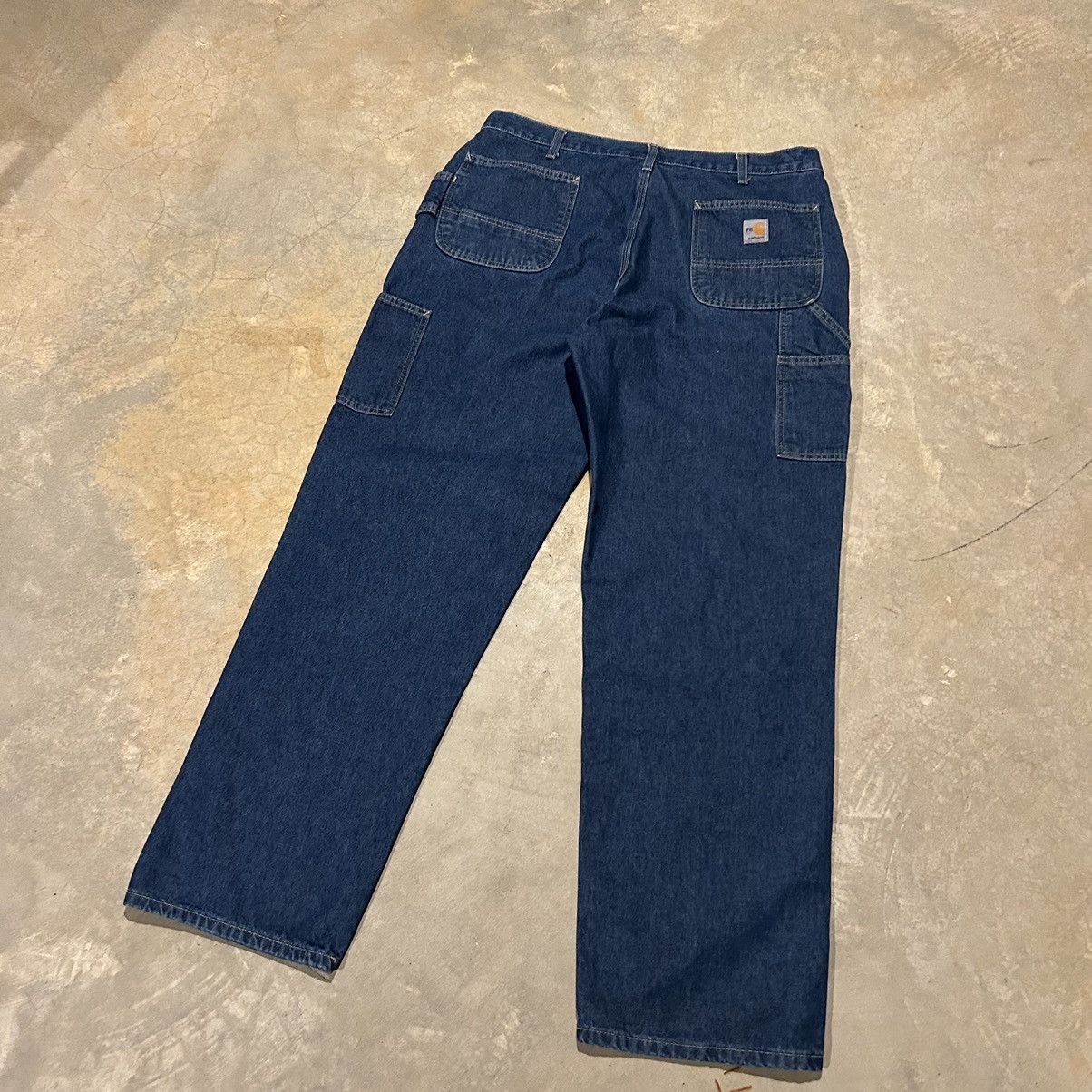 Carhartt × Vintage Essential Vintage Y2K Carhartt Baggy Carpenter Work Jeans Size US 37 - 2 Thumbnail