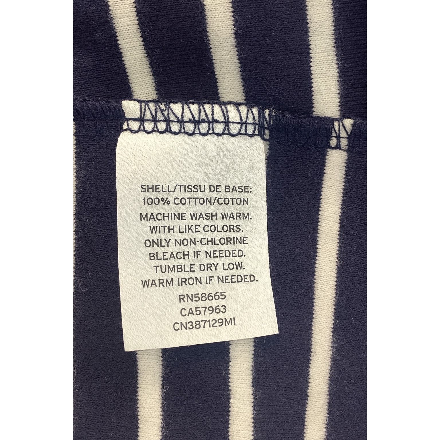 Other Caslon Women’s XS Blue White Striped Cotton Tank Top Sleevel Size XS / US 0-2 / IT 36-38 - 6 Thumbnail
