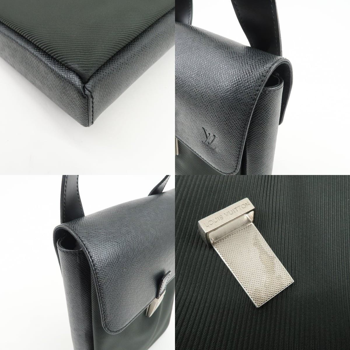 Louis Vuitton Louis Vuitton Taiga Saratov PM Shoulder Bag Black Size ONE SIZE - 5 Thumbnail