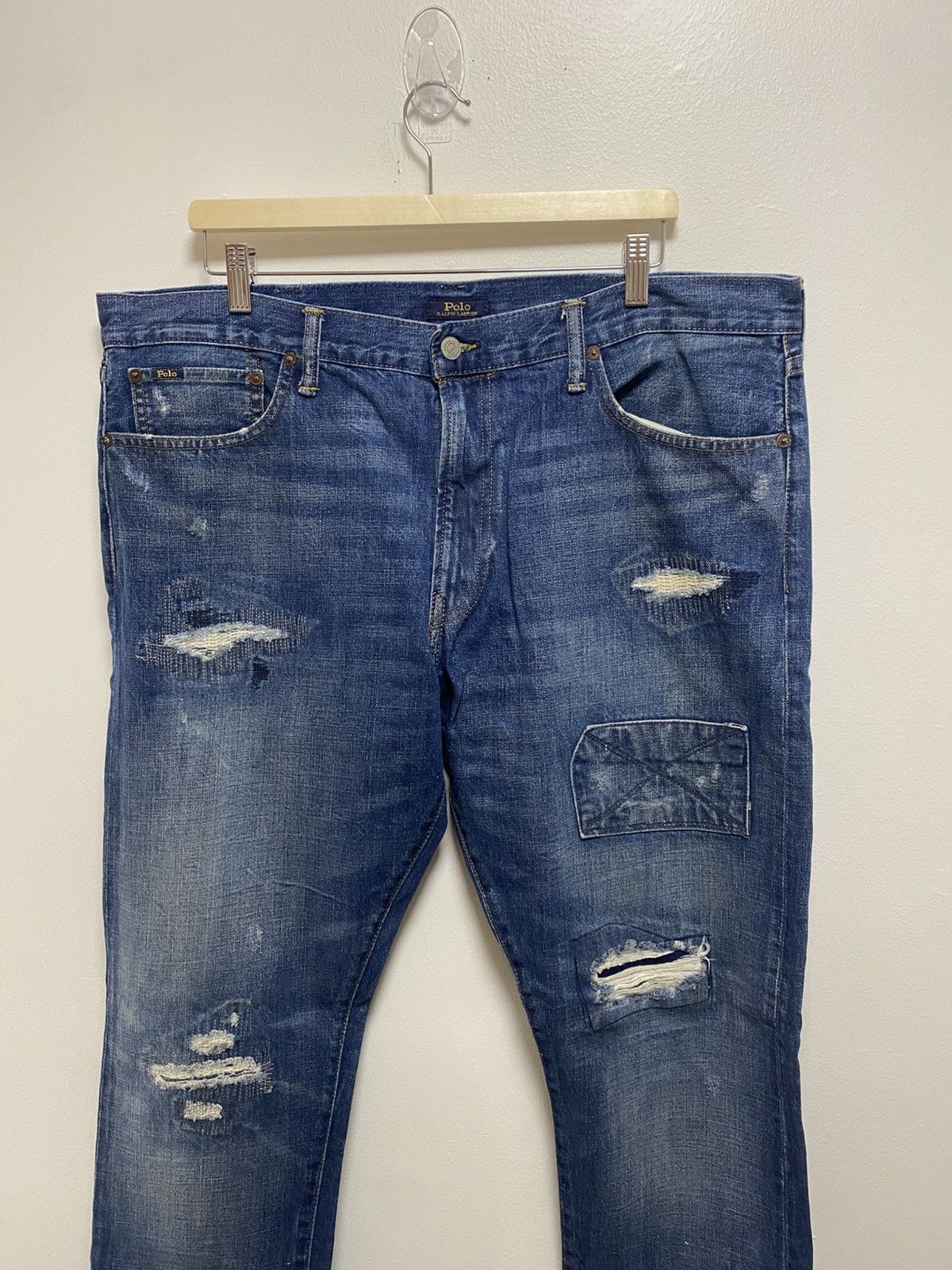 Polo Ralph Lauren Polo Ralph Lauren Sullivan Slim Patchwork Denim Jeans Size US 40 / EU 56 - 3 Thumbnail