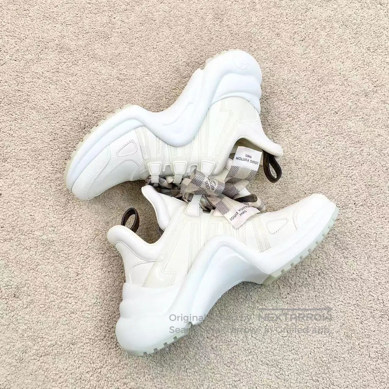 Louis Vuitton Louis Vuitton Checkerboard bow sneakers| Size US 7.5 / IT 37.5 - 4 Thumbnail