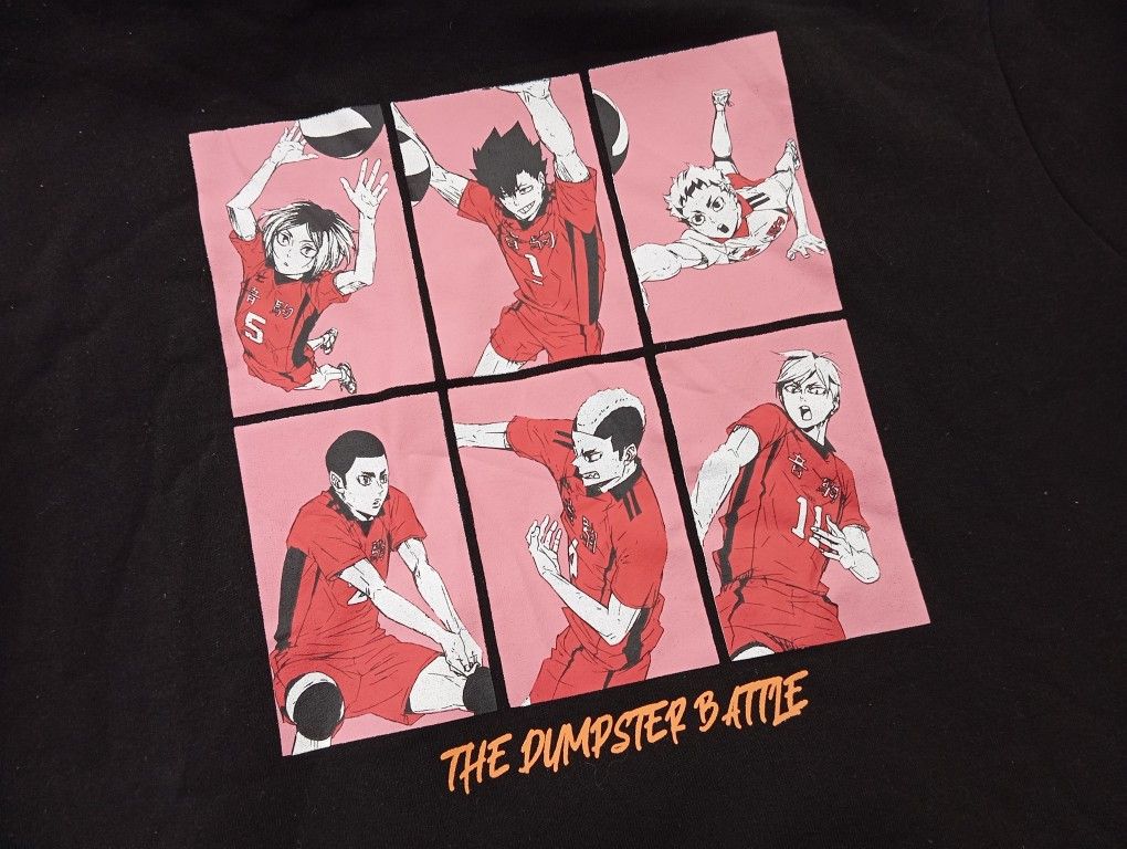Japanese Brand Haikyu - Nekoma High School Hoodie Anime Volleyball Sport 🏐 Size US L / EU 52-54 / 3 - 1 Thumbnail