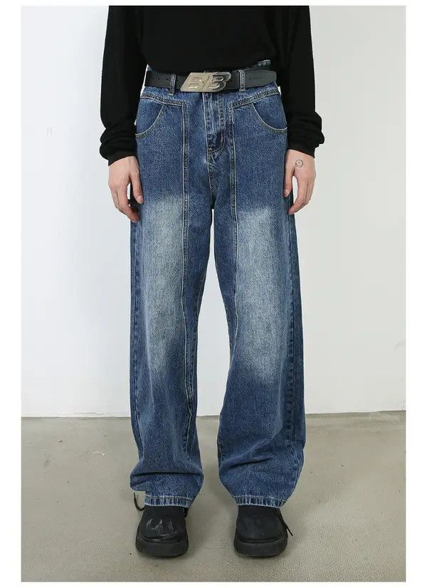 Japanese Brand Japanese retro loose straight versatile casual jeans Size US 32 / EU 48 - 1 Thumbnail