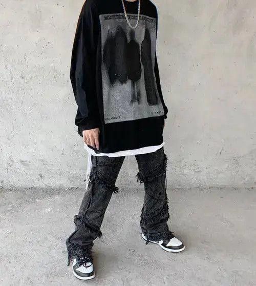 Japanese Brand Demon Print Long Sleeve T-shirt Size US L / EU 52-54 / 3 - 3 Thumbnail