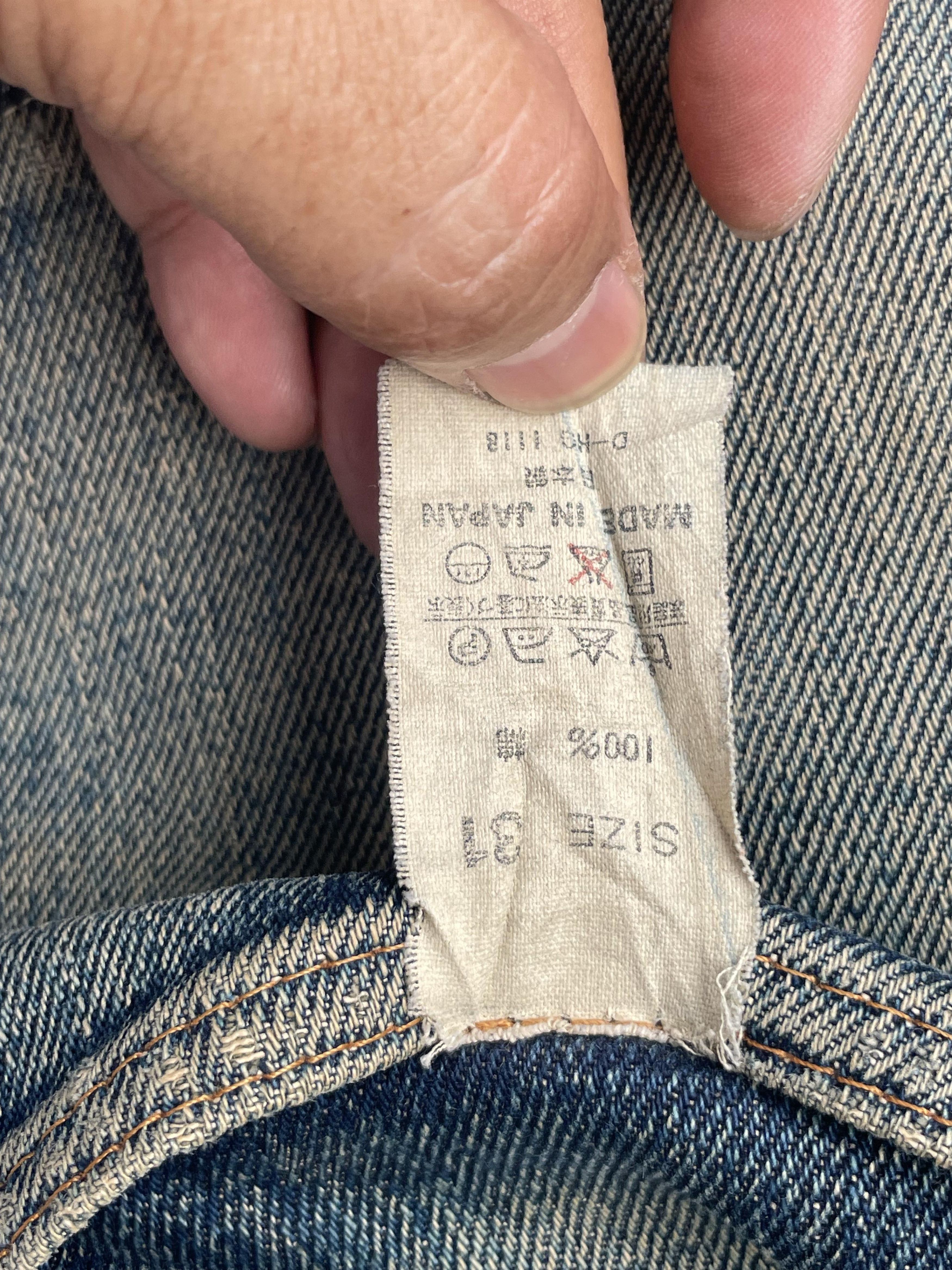 Denime Vintage Denime Selvedge Distresed & Rework Denim Size US 30 / EU 46 - 8 Thumbnail