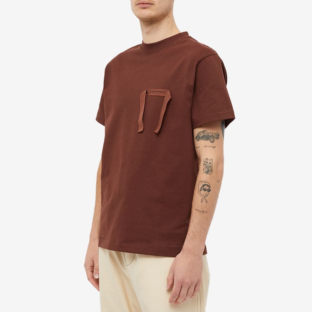 Jacquemus o1mle1025 Le T-Shirt Gros Grain in Brown Size US XS / EU 42 / 0 - 2 Thumbnail