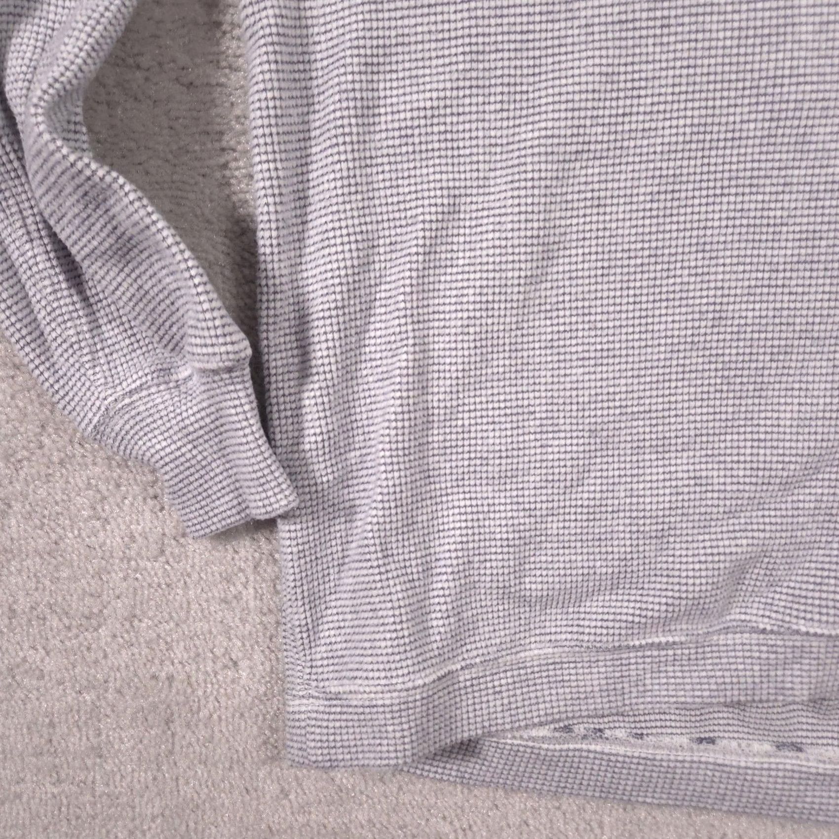 Vintage Aerie Sweater Womens XS Gray Stripe Waffle Knit Crewneck Raglan Long Sleeve Size XS / US 0-2 / IT 36-38 - 4 Thumbnail