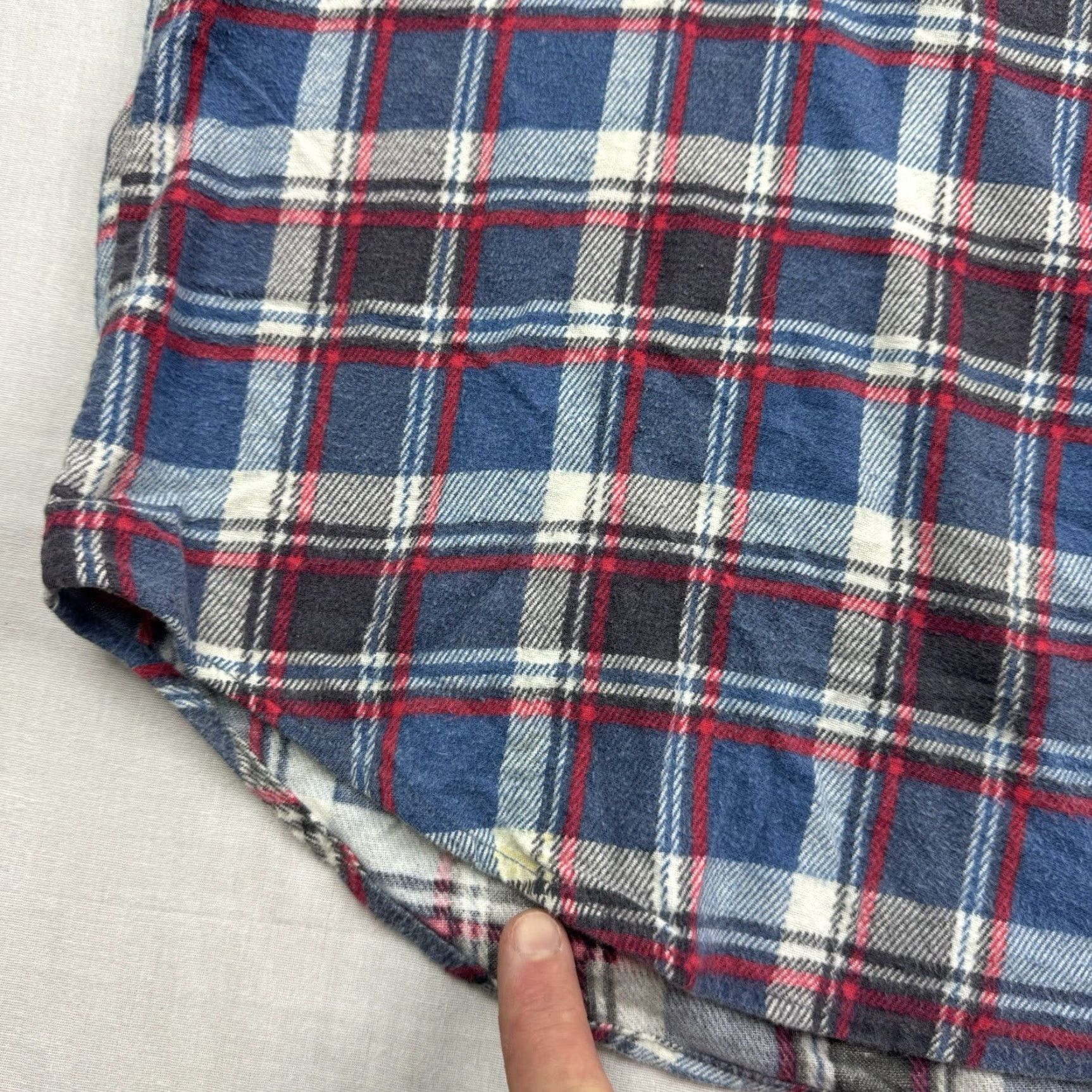 Vintage VINTAGE Tuscany Shirt Mens Medium Blue Plaid Flannel Button-Up Collared 70s Nature Outdoor Size US M / EU 48-50 / 2 - 3 Thumbnail