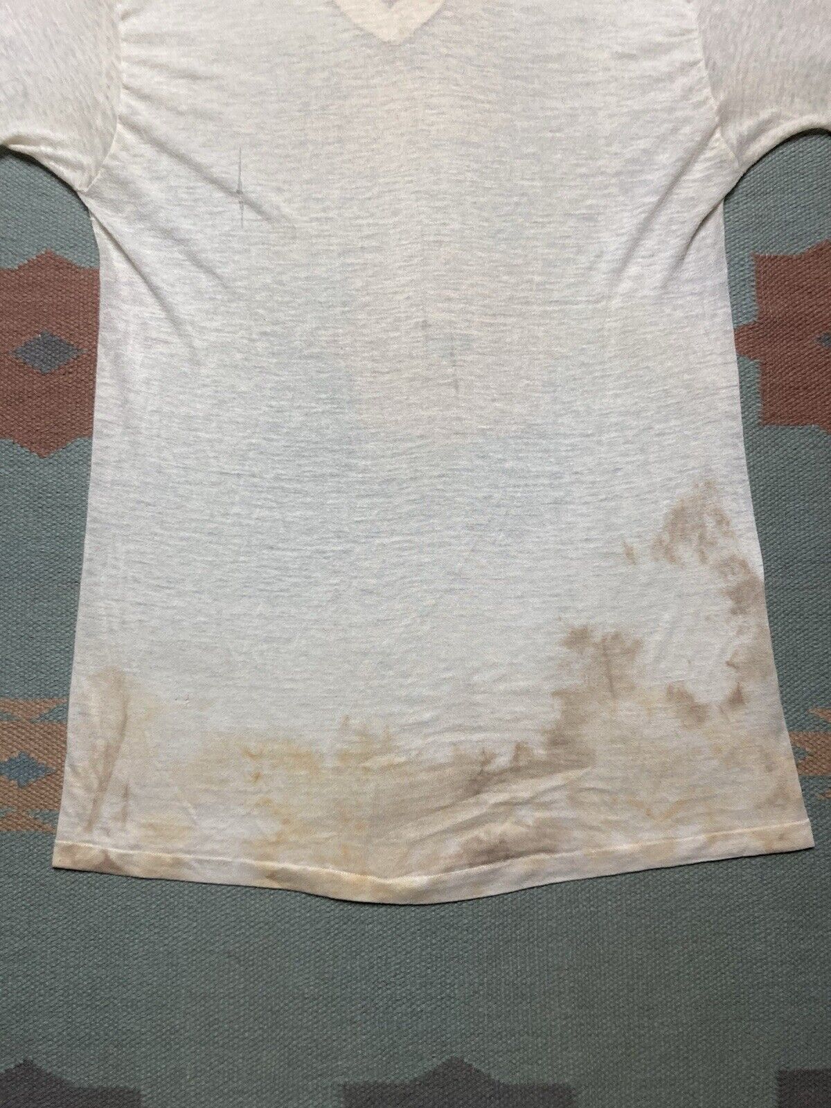 Towncraft × Vintage 60s blank white t shirt v neck Penney’s Towncraft grunge XL Size US XL / EU 56 / 4 - 8 Thumbnail