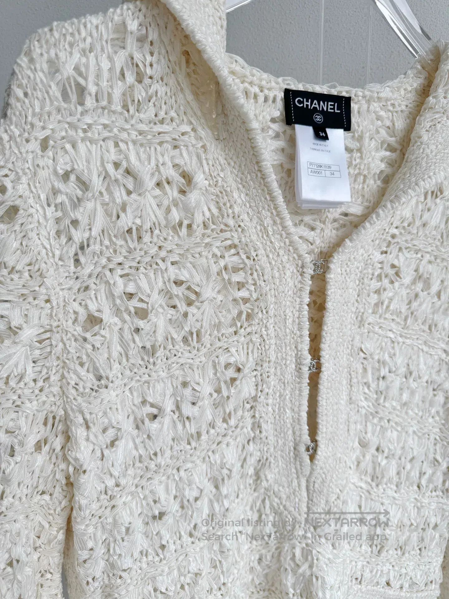 Chanel Chanel 24S Naval Collar Openwork Knit Top. Size XXS / US 00 / IT 34 - 8 Thumbnail